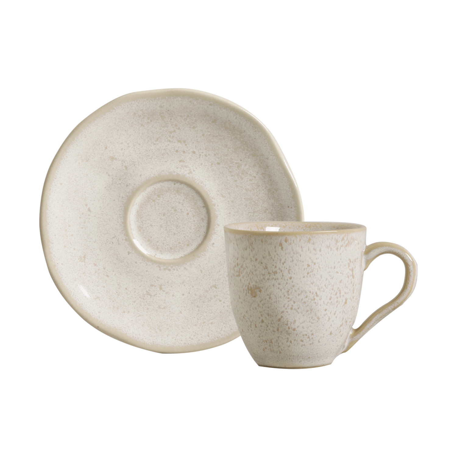 Organic Coffee Cup And Saucer 120ml Latte