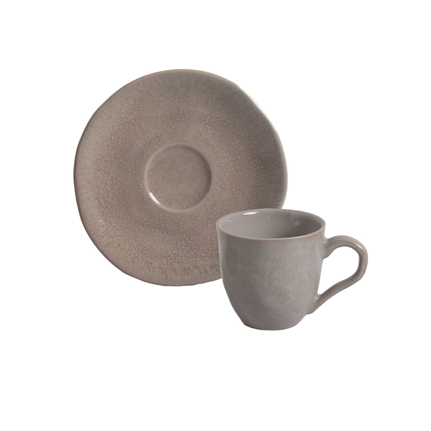 Organic Coffee Cup And Saucer 120ml Shimeji