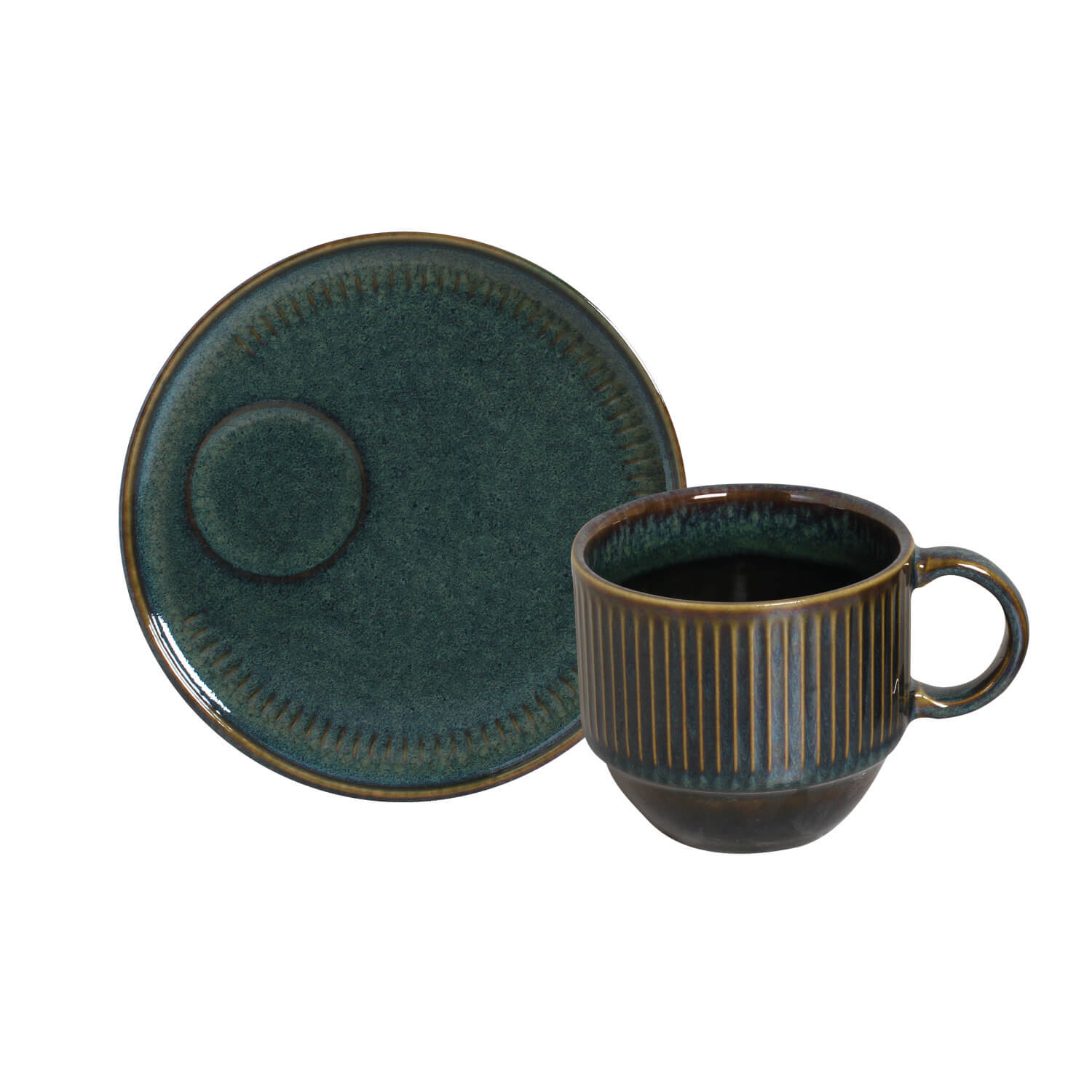 Linhas Tea Cup And Saucer 230ml Oceano