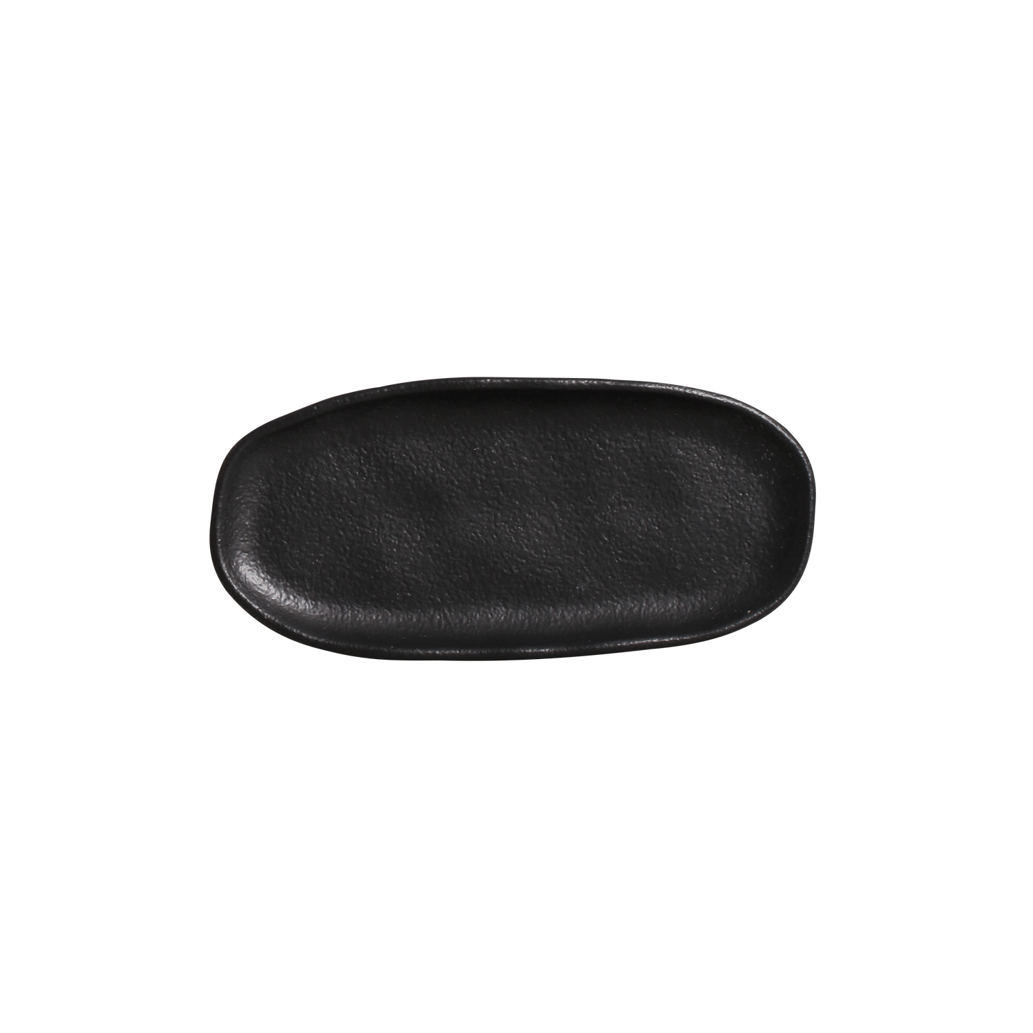 Organic  Oval Platter 16.5x8cm Preto Matte