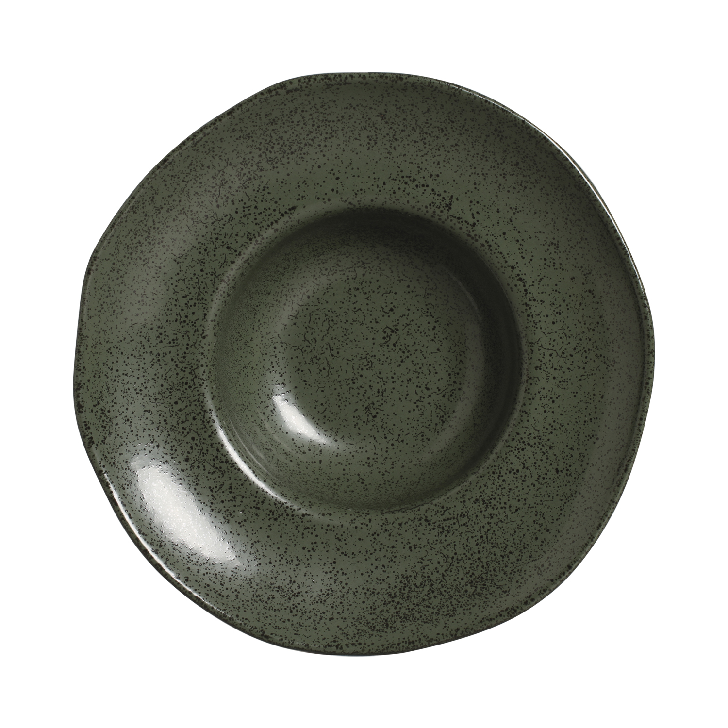 Organic Deep Rim Plate 25cm 266ml Greenery