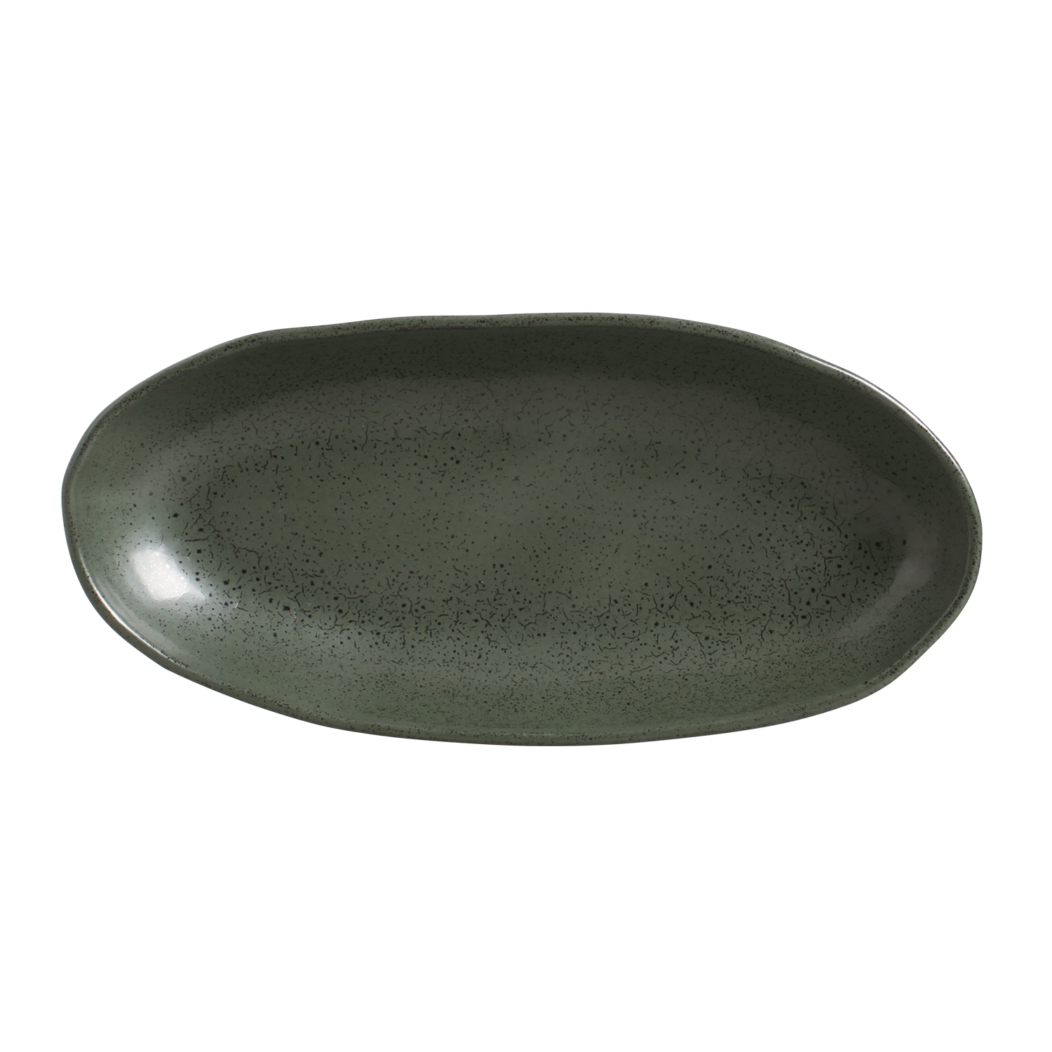 Organic Deep Oval Platter 32x16cm 650ml Greenery