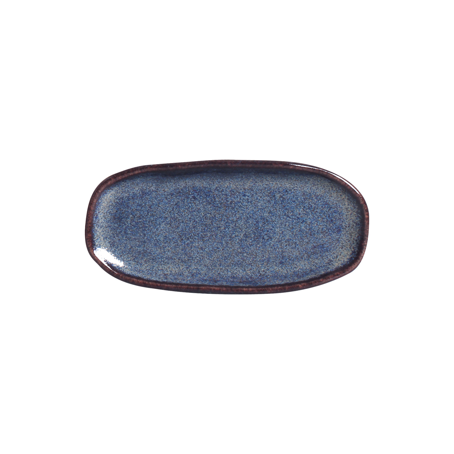 Organic  Oval Platter 16.5x8cm Titanium