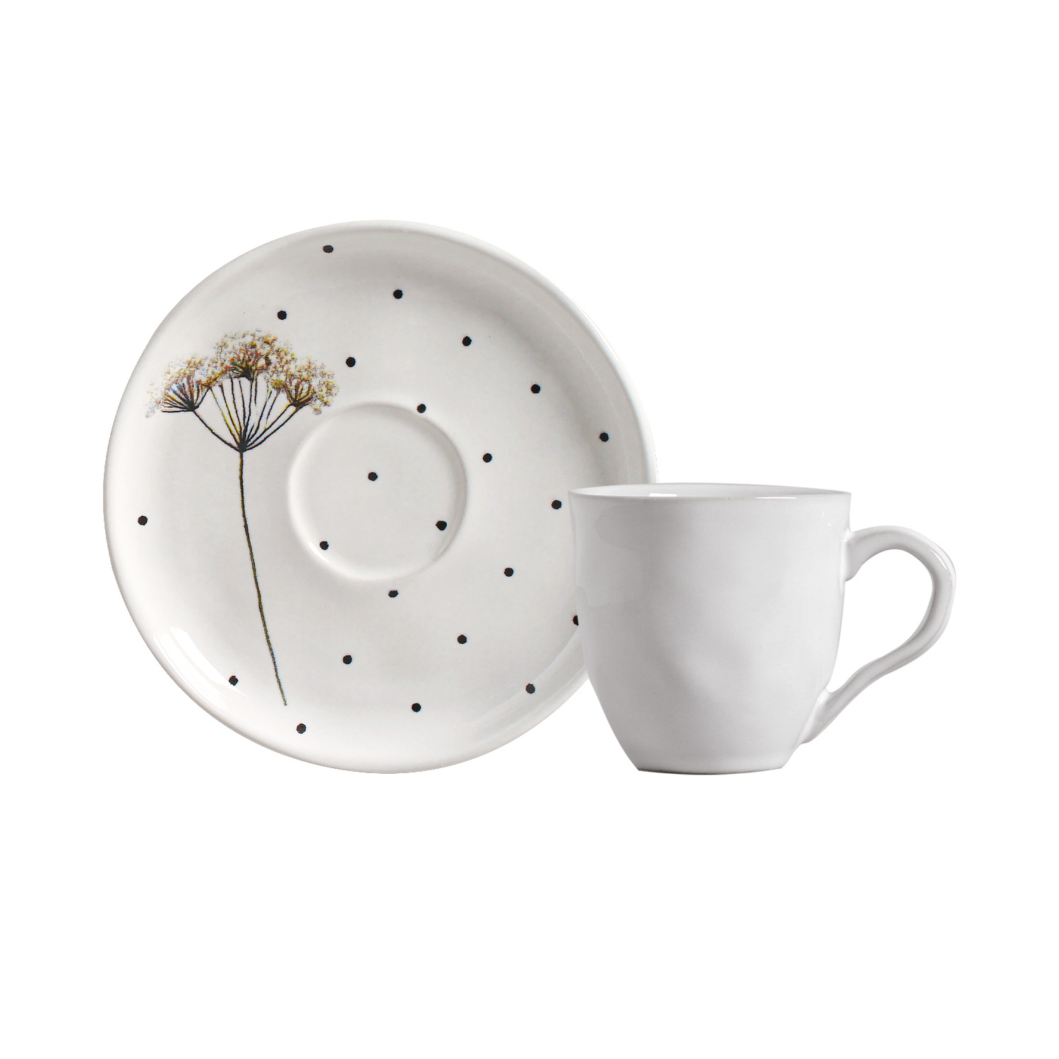 Bio Coffee Cup And Saucer 120ml Floralis