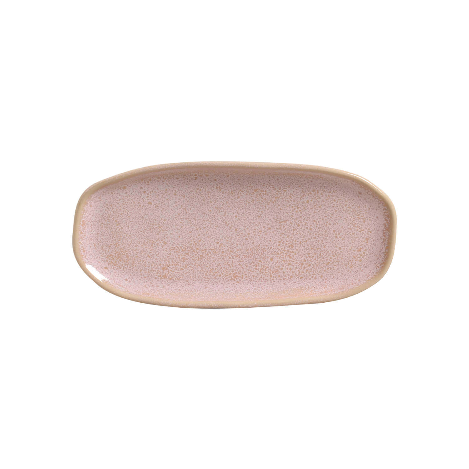 Organic  Oval Platter 23x11cm Litchi