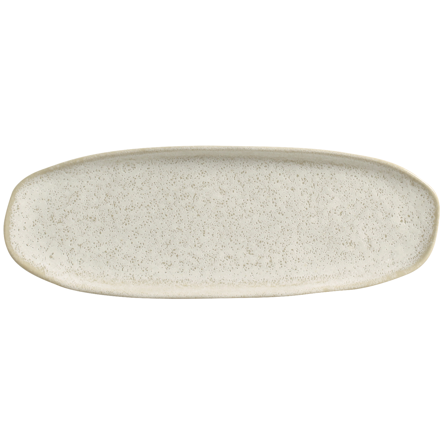 Organic  Oval Platter 36x13cm Vanilla