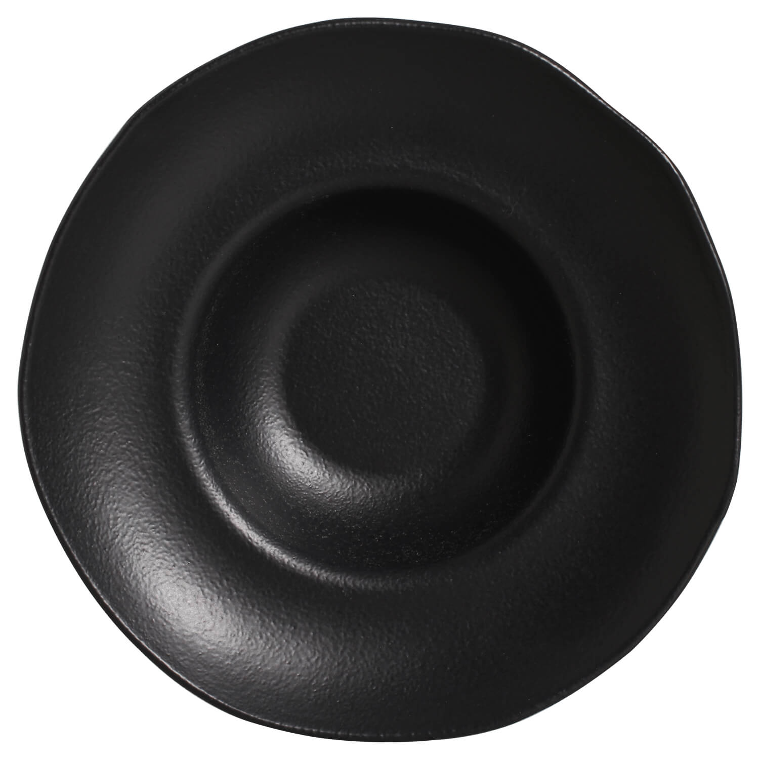 Organic Deep Rim Plate 28cm 450ml Preto Matte