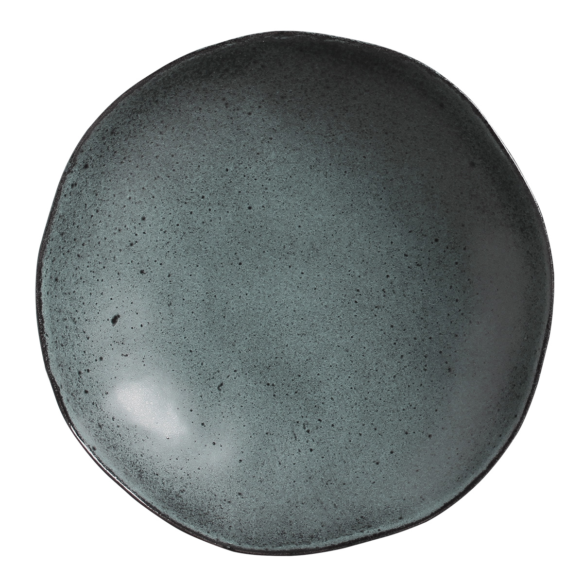 Organic Soup Plate / Bowl 21.2cm Petroleum