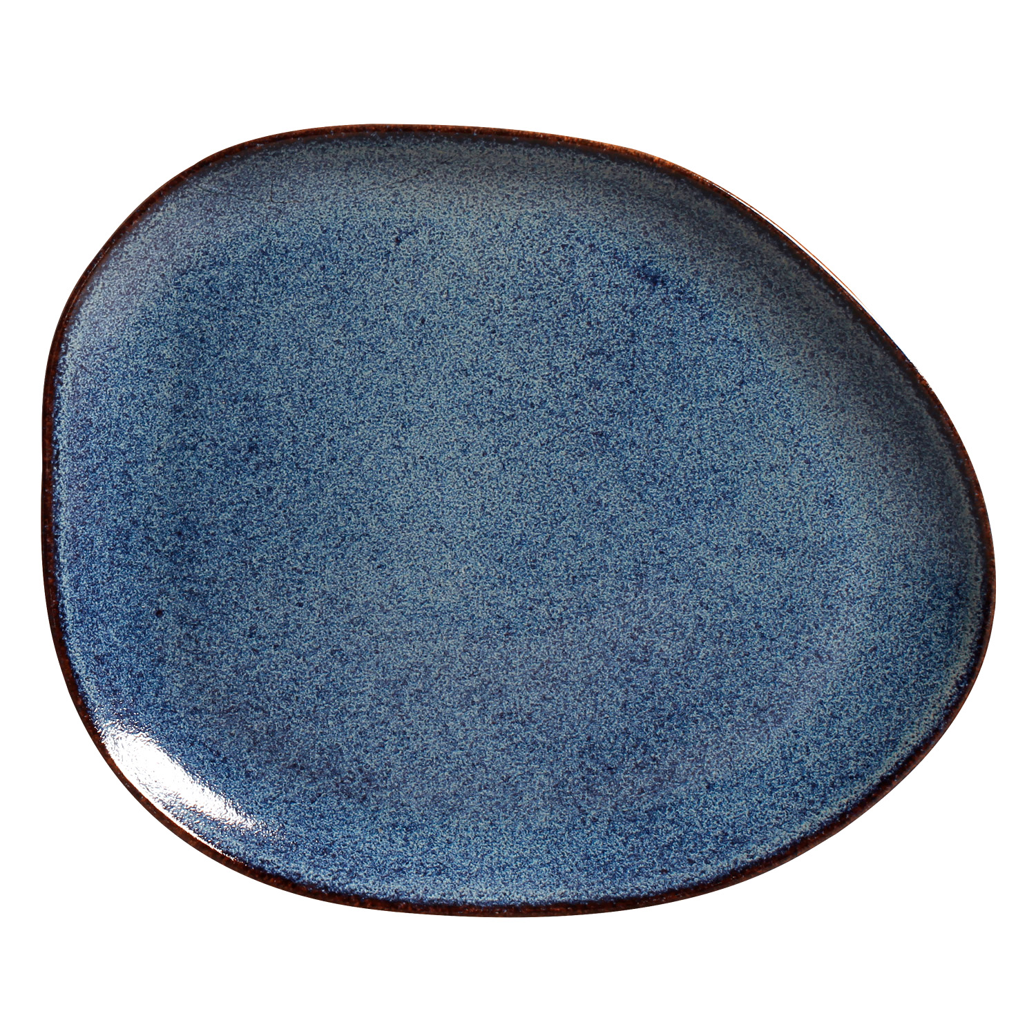 Organic Oval Dinner Plate 31cm Titanium