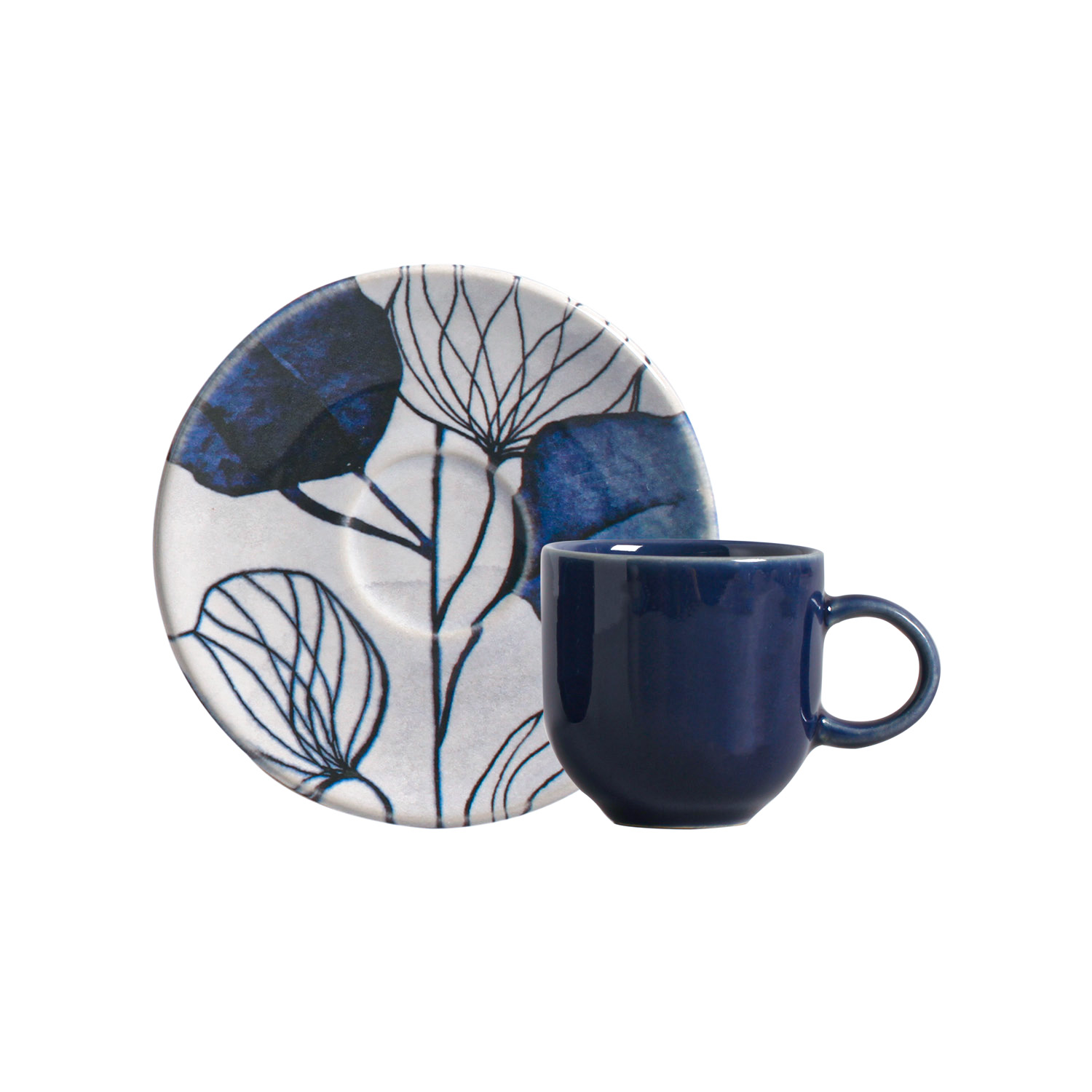 Coup Coffee Cup And Saucer 97ml New Blue