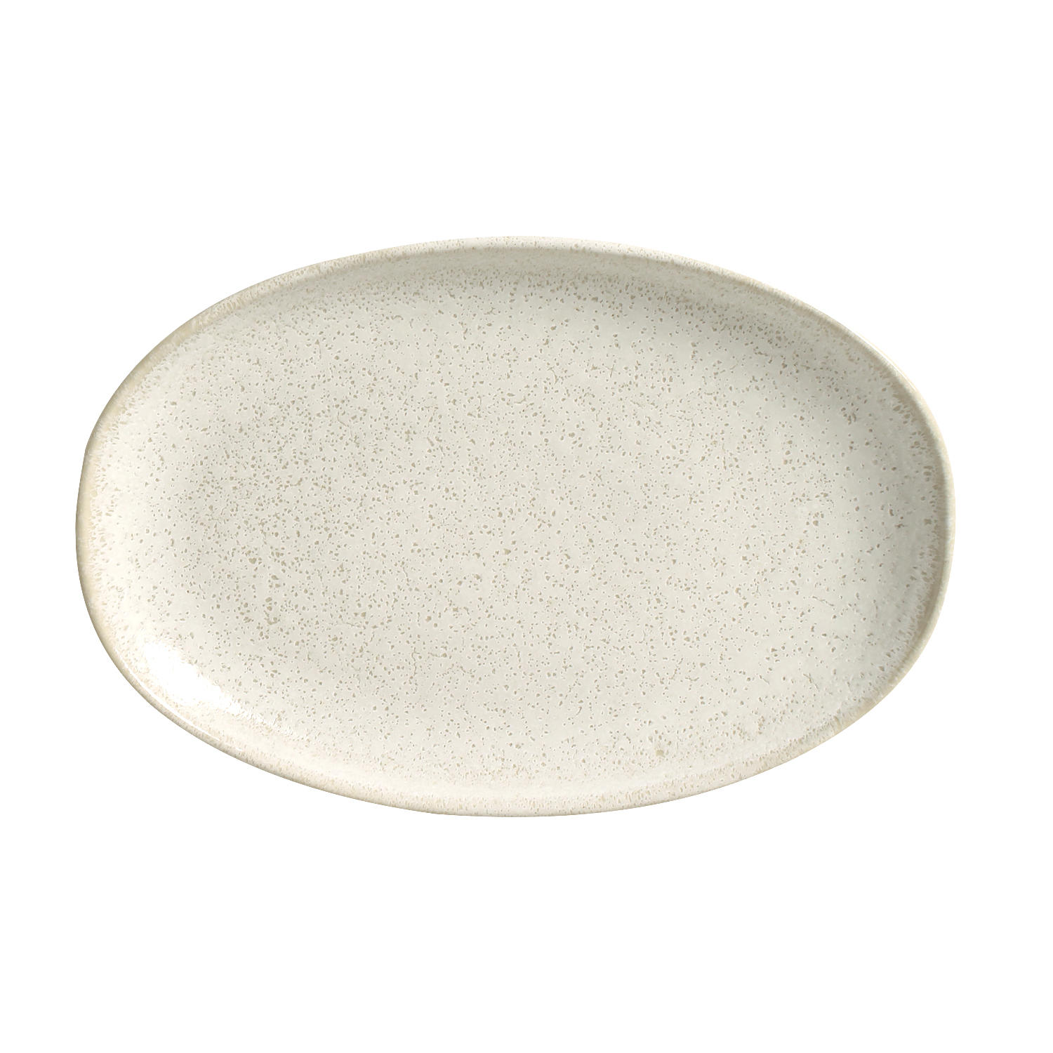 Organic  Oval Platter 30x20cm Vanilla