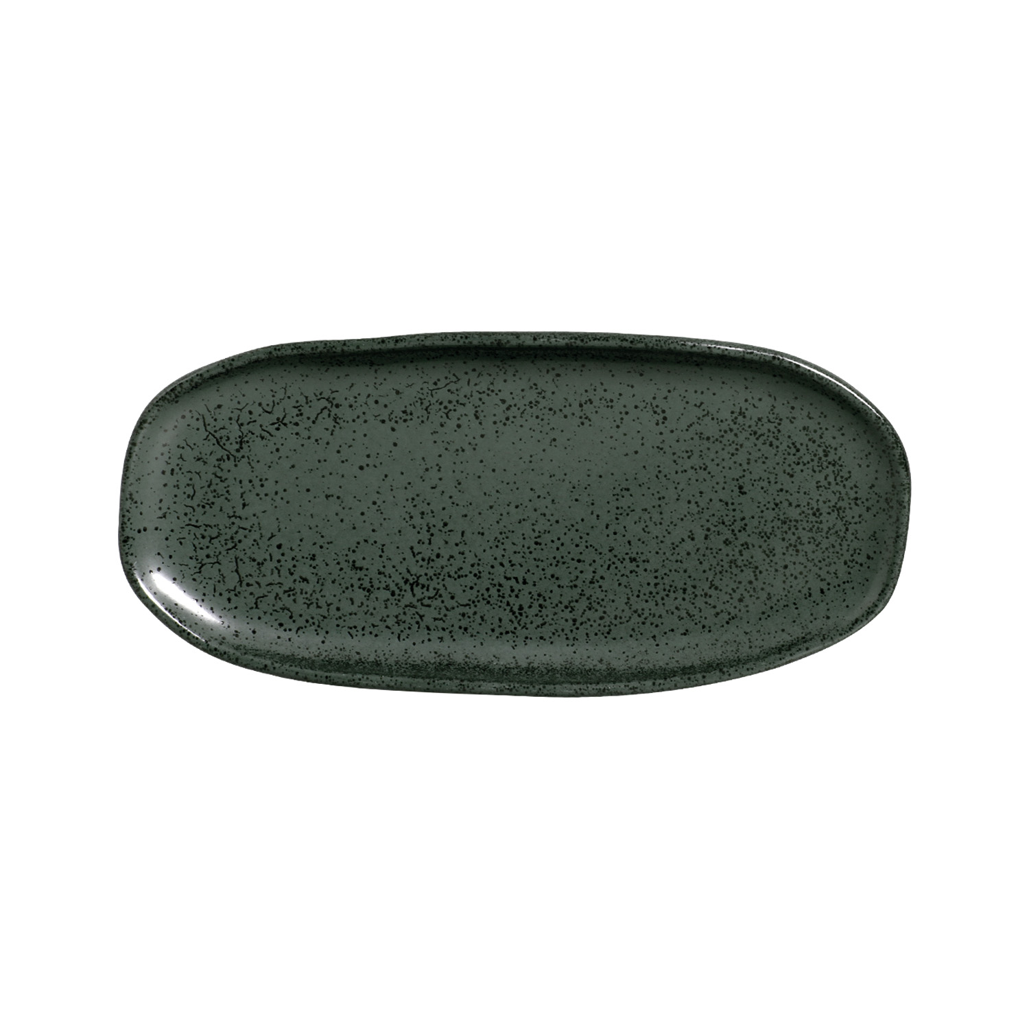 Organic  Oval Platter 23x11cm Greenery