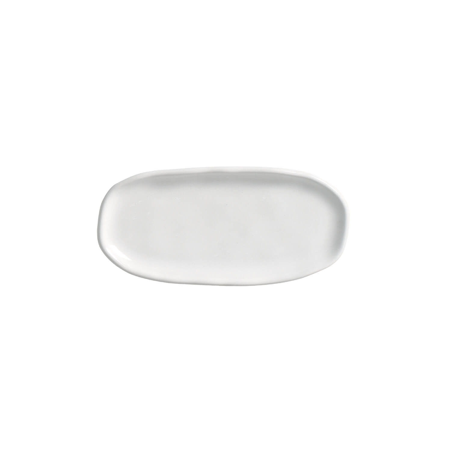 Organic  Oval Platter 16.5x8cm New White