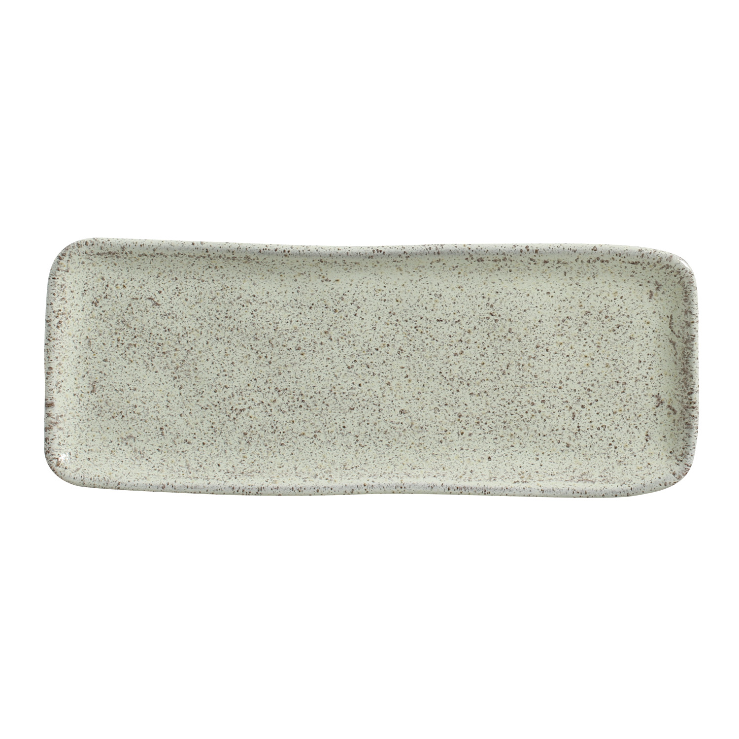 Organic Rectangular Platter 33x13cm Pistache