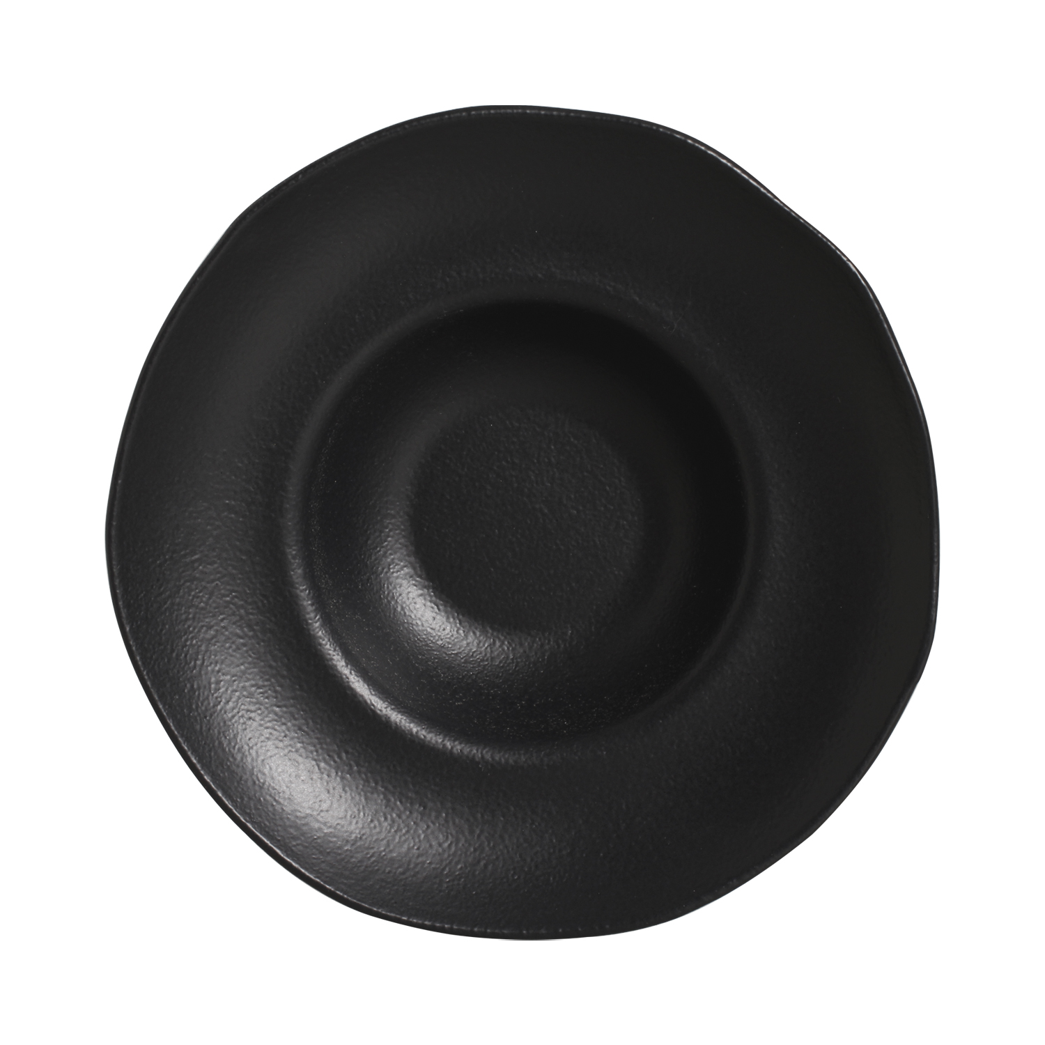 Organic Deep Rim Plate 25cm 266ml Preto Matte