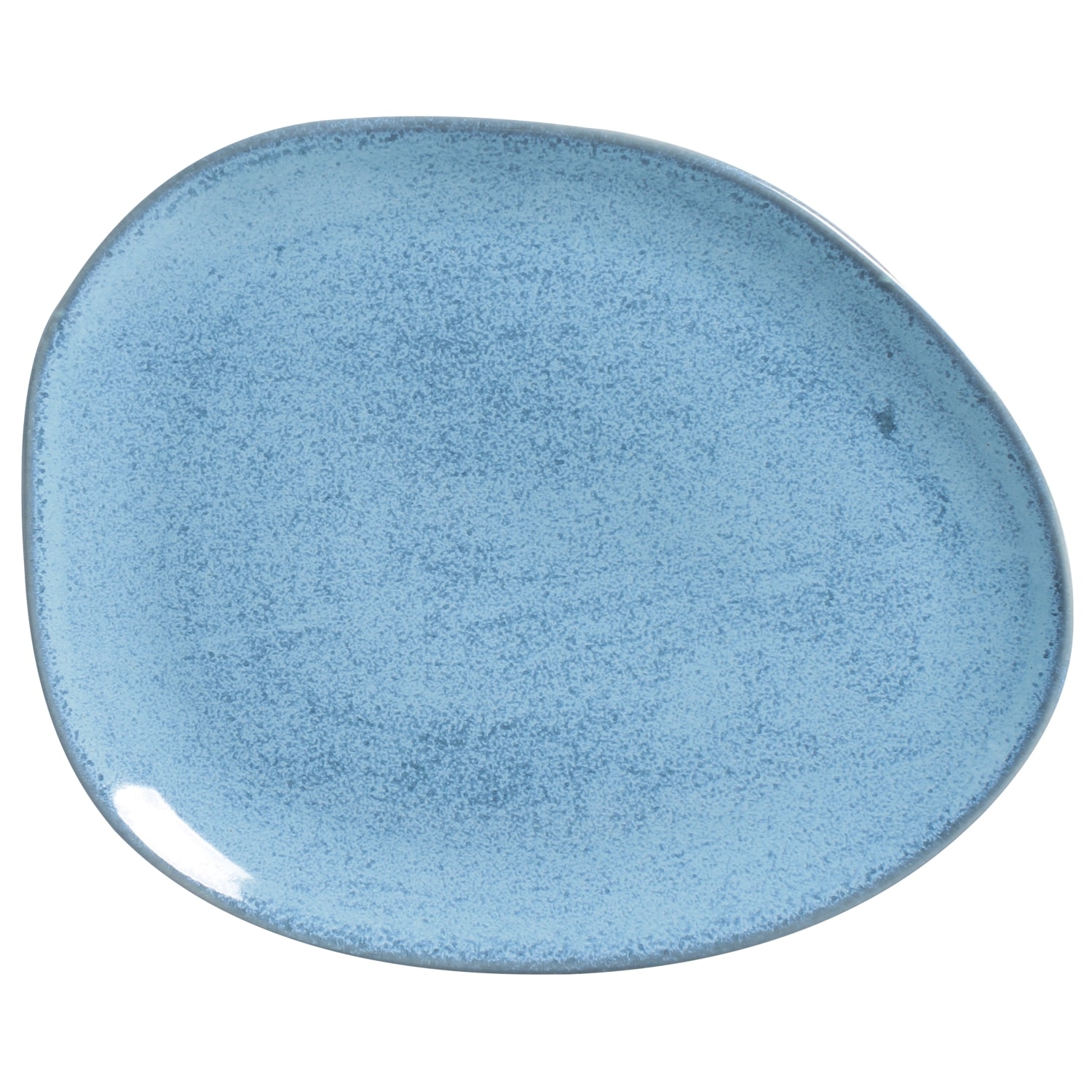 Organic Oval Dinner Plate 31cm Breeze