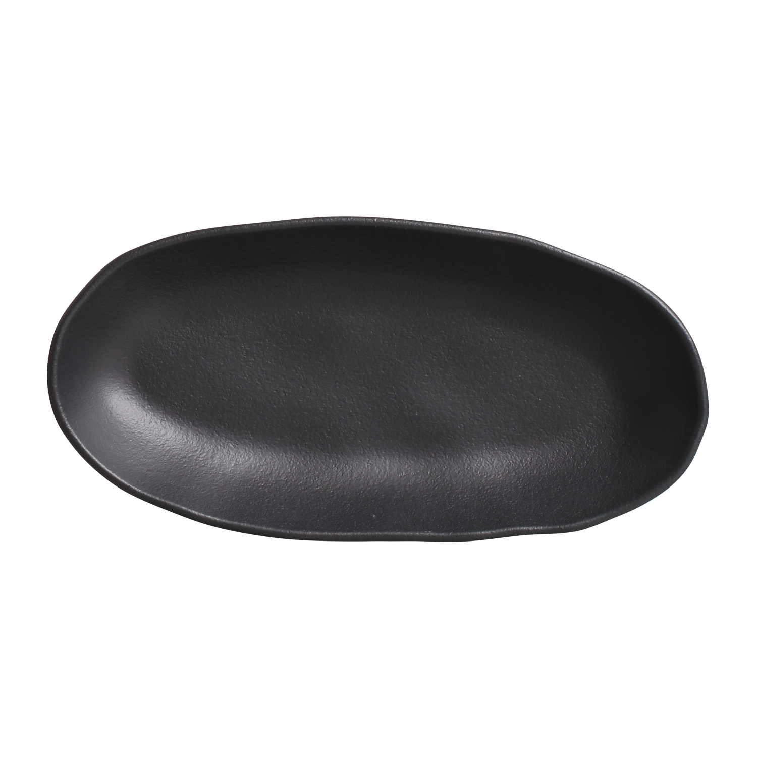 Organic Oval Platter 32x16cm 650ml Preto Matte