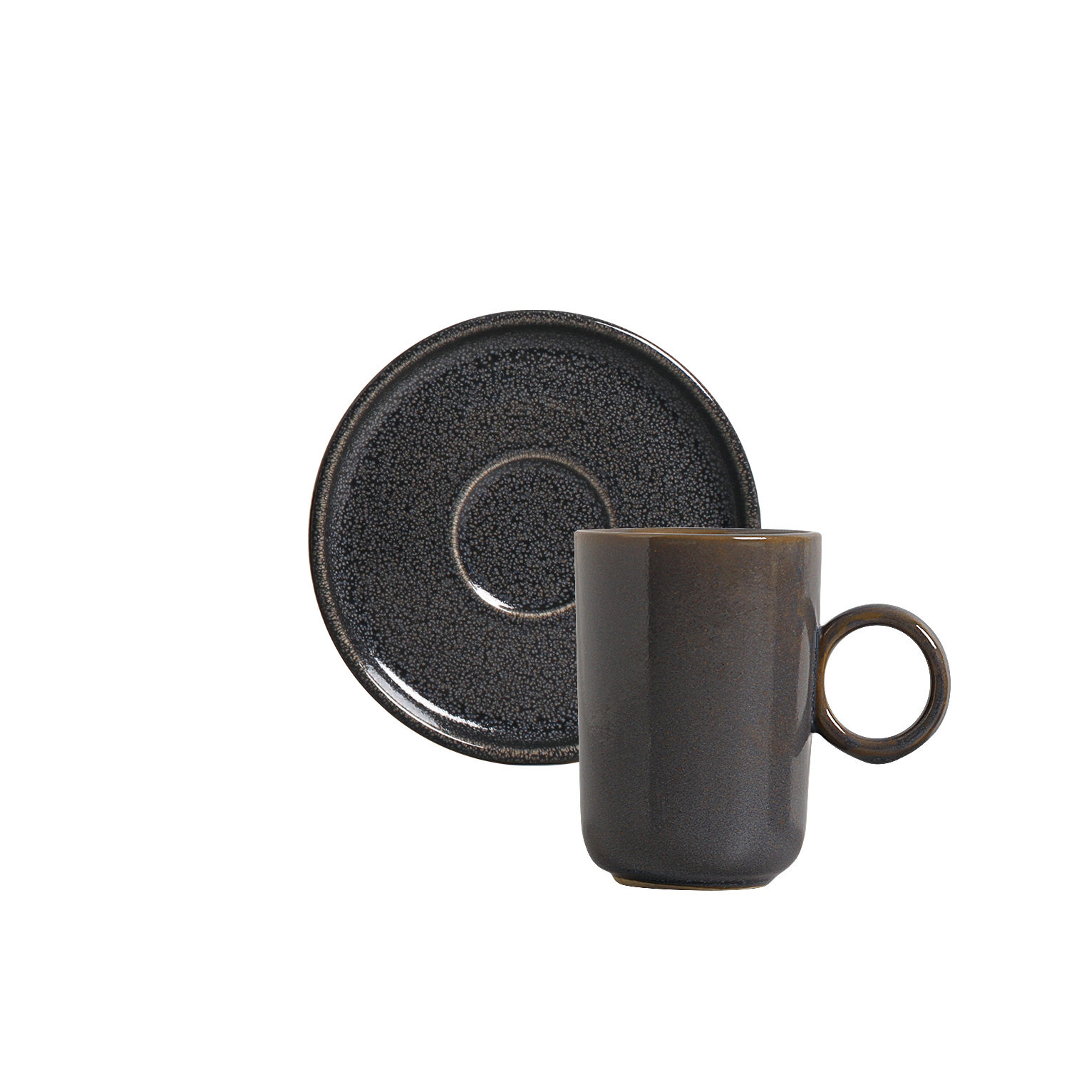 Basic Coffee Cup And Saucer 90ml Dove