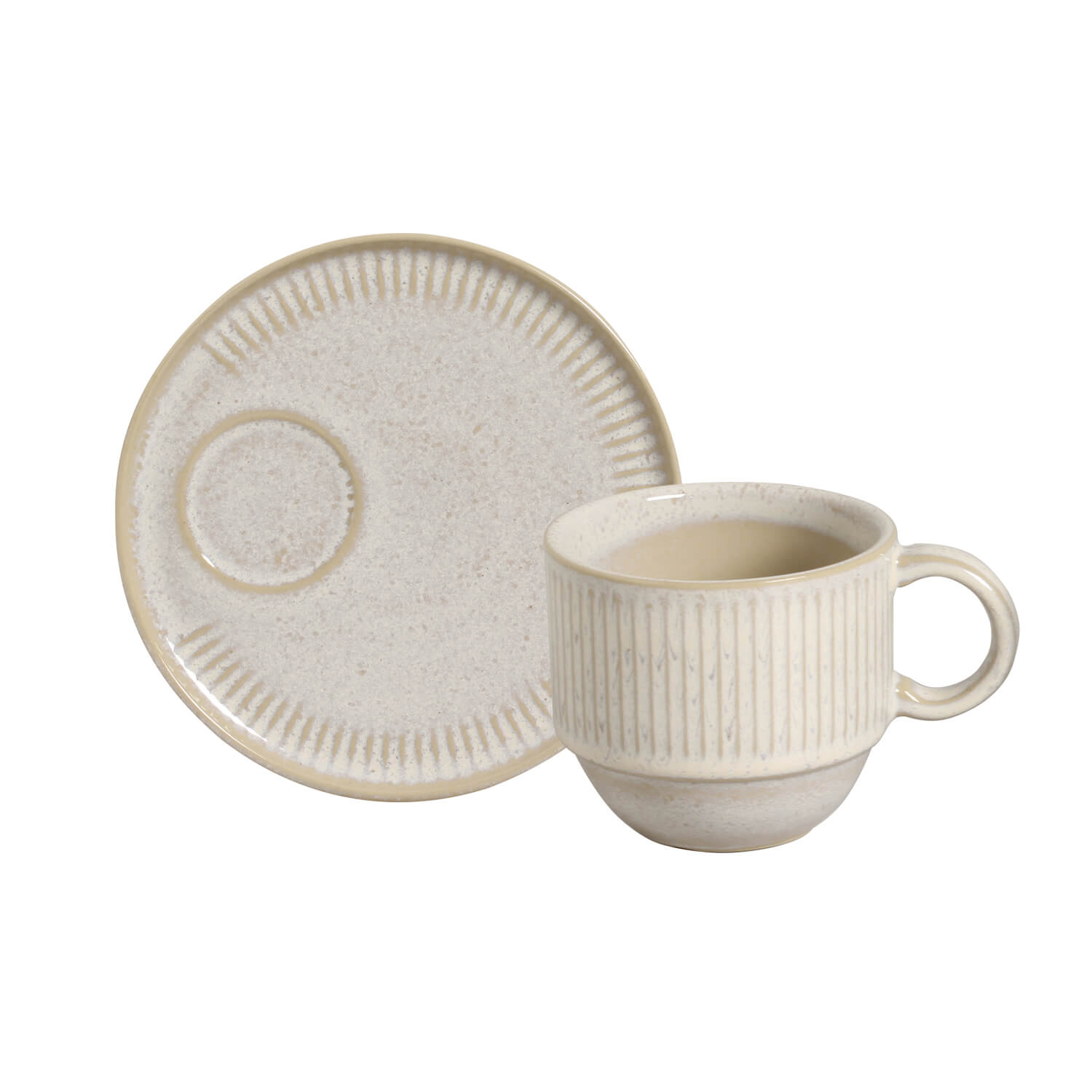 Linhas Tea Cup And Saucer 230ml Latte