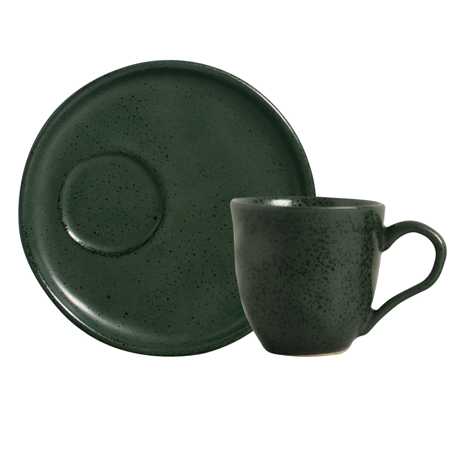 Bio Tea Cup And Saucer 170ml Greenery