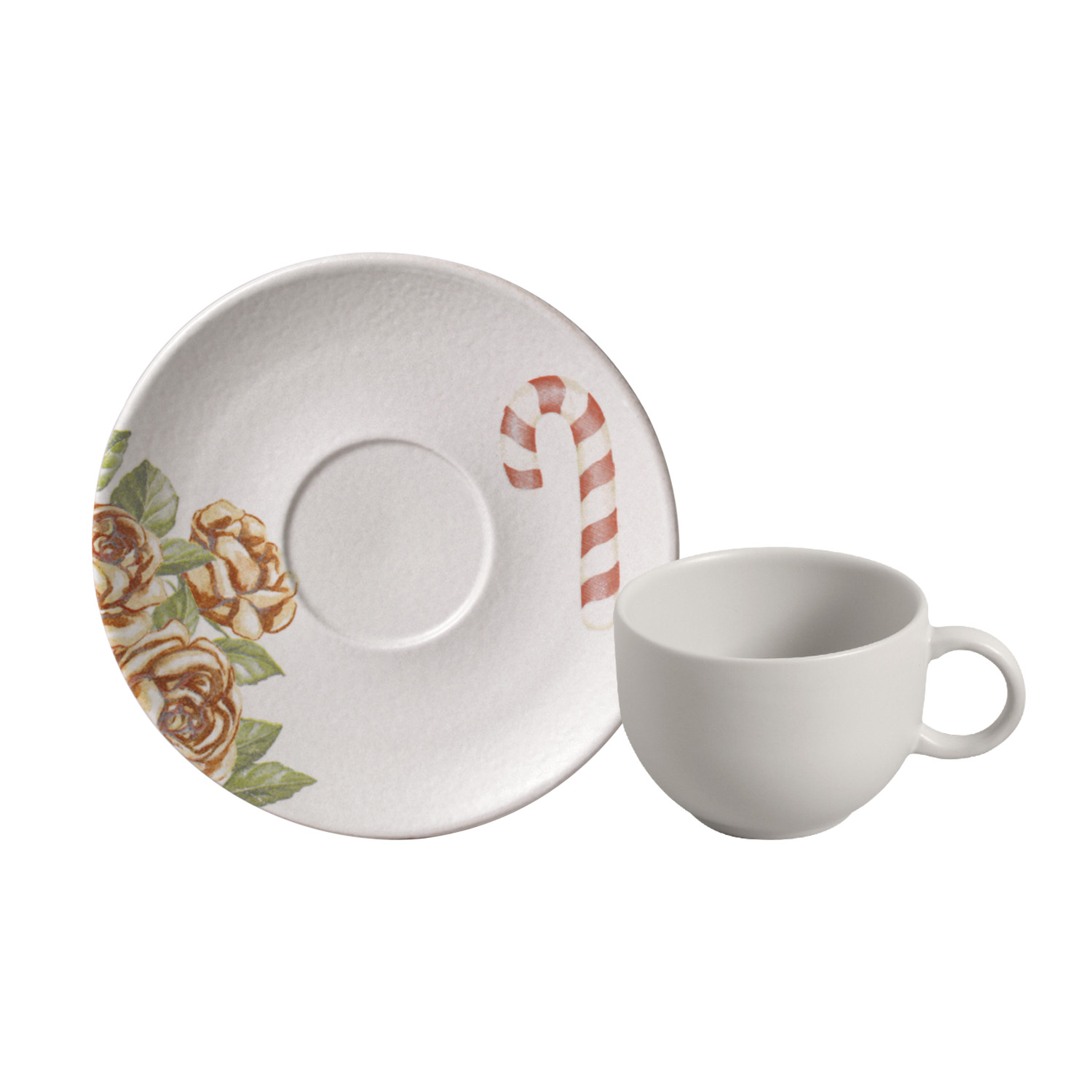 Coup Tea Cup And Saucer 220ml Postais De Natal