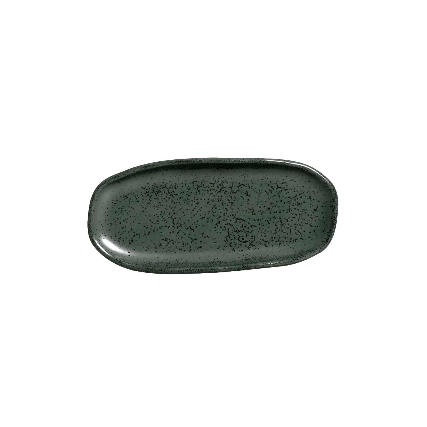 Organic  Oval Platter 16.5x8cm Greenery