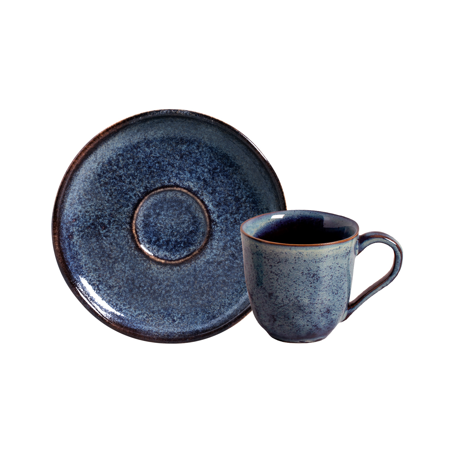 Bio Coffee Cup And Saucer 120ml Titanium