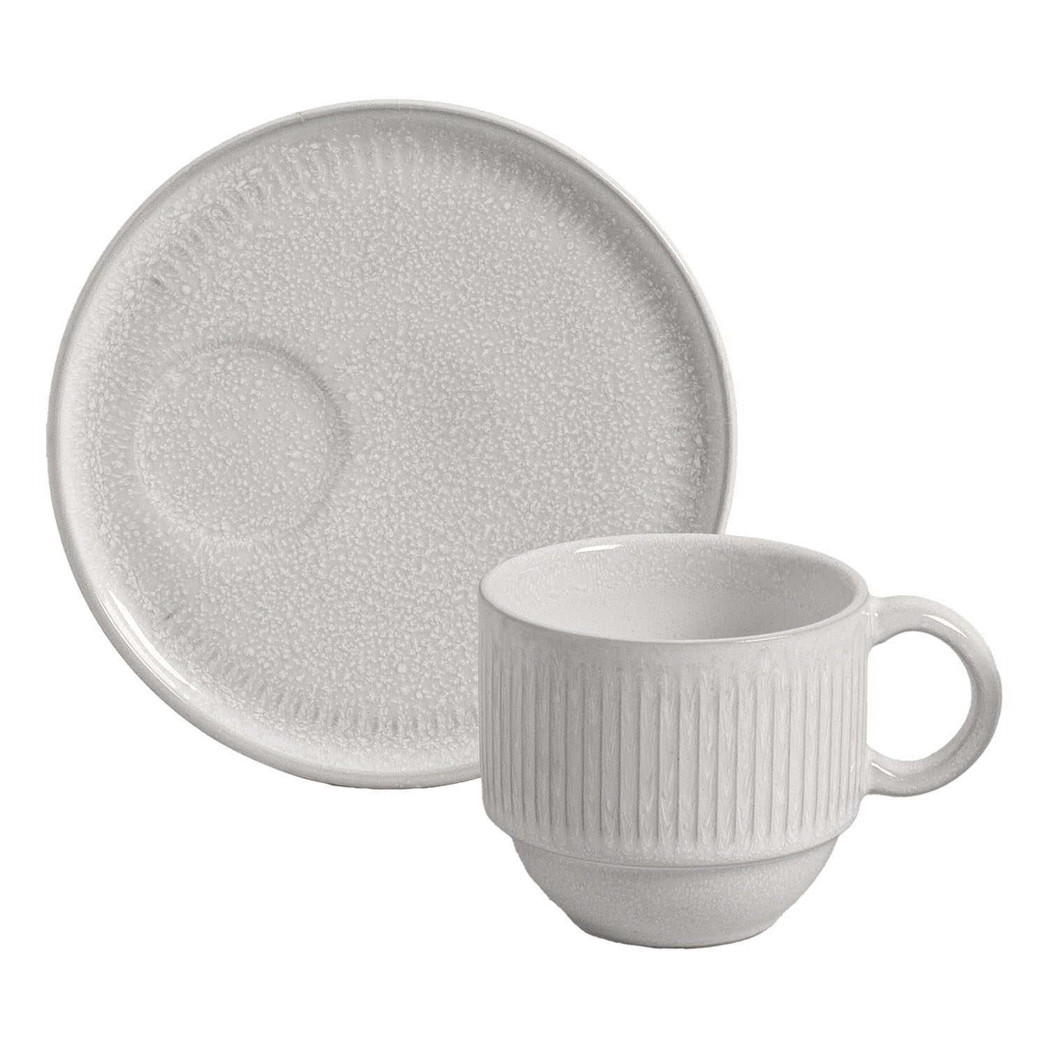 Linhas Tea Cup And Saucer 230ml Luz