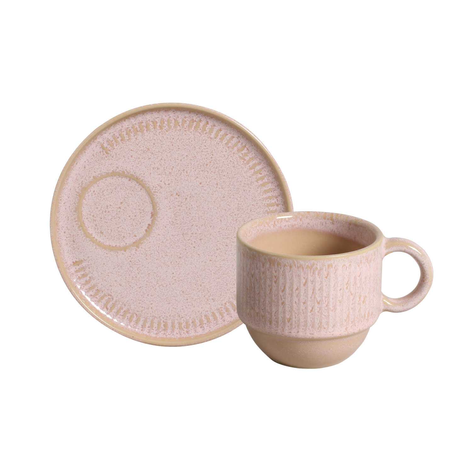 Linhas Tea Cup And Saucer 230ml Litchi