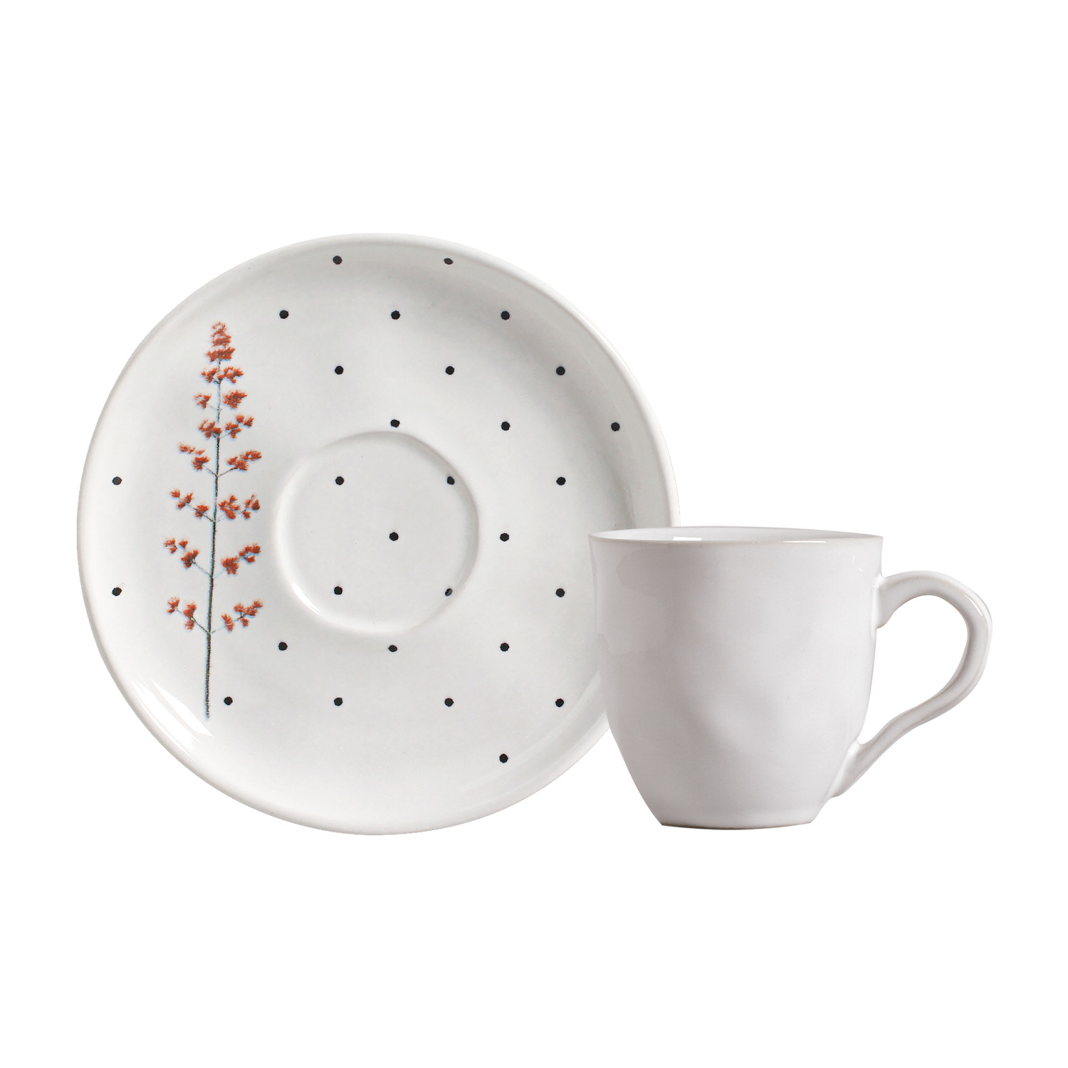 Bio Tea Cup And Saucer 170ml Floralis
