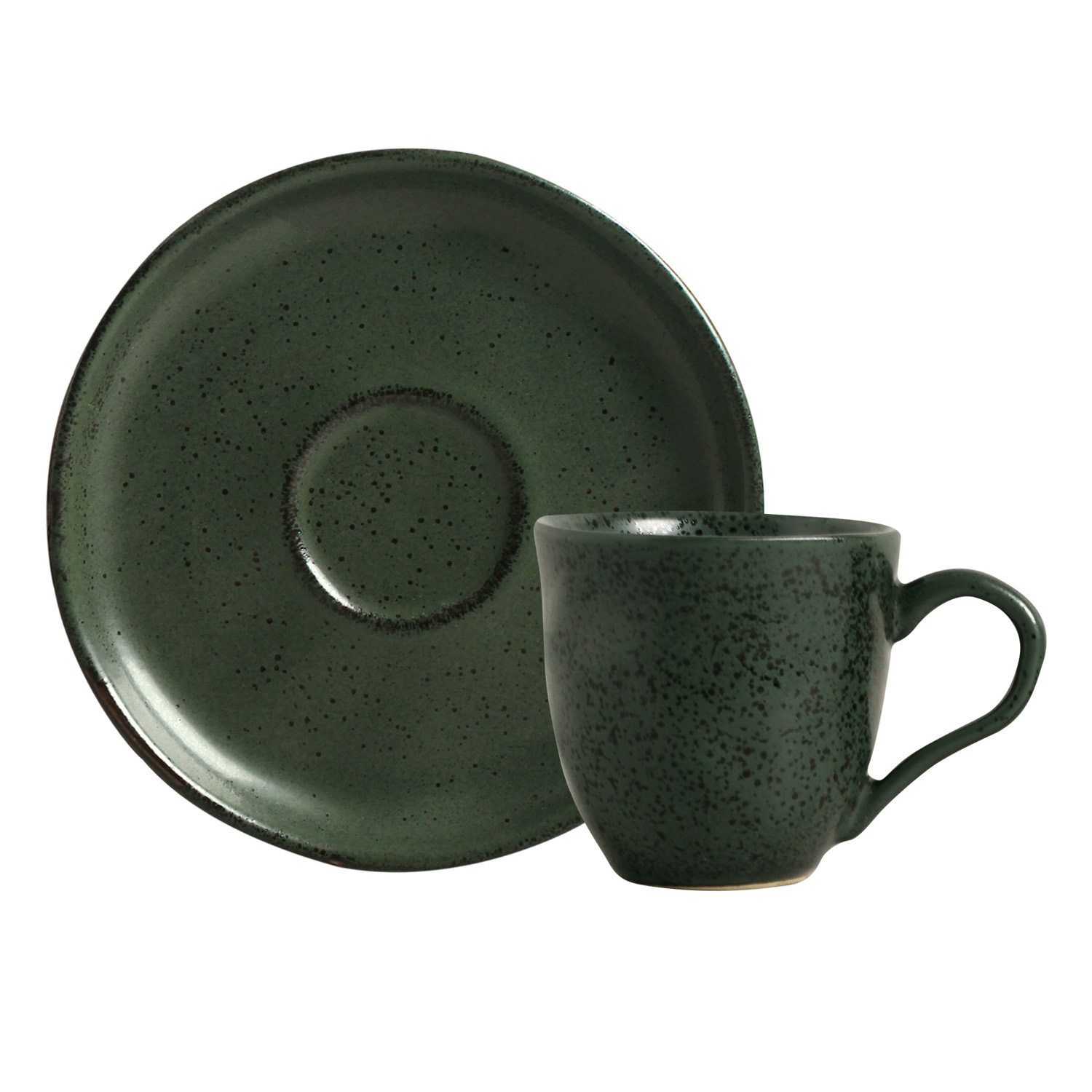 Bio Tea Cup And Saucer 170ml Greenery