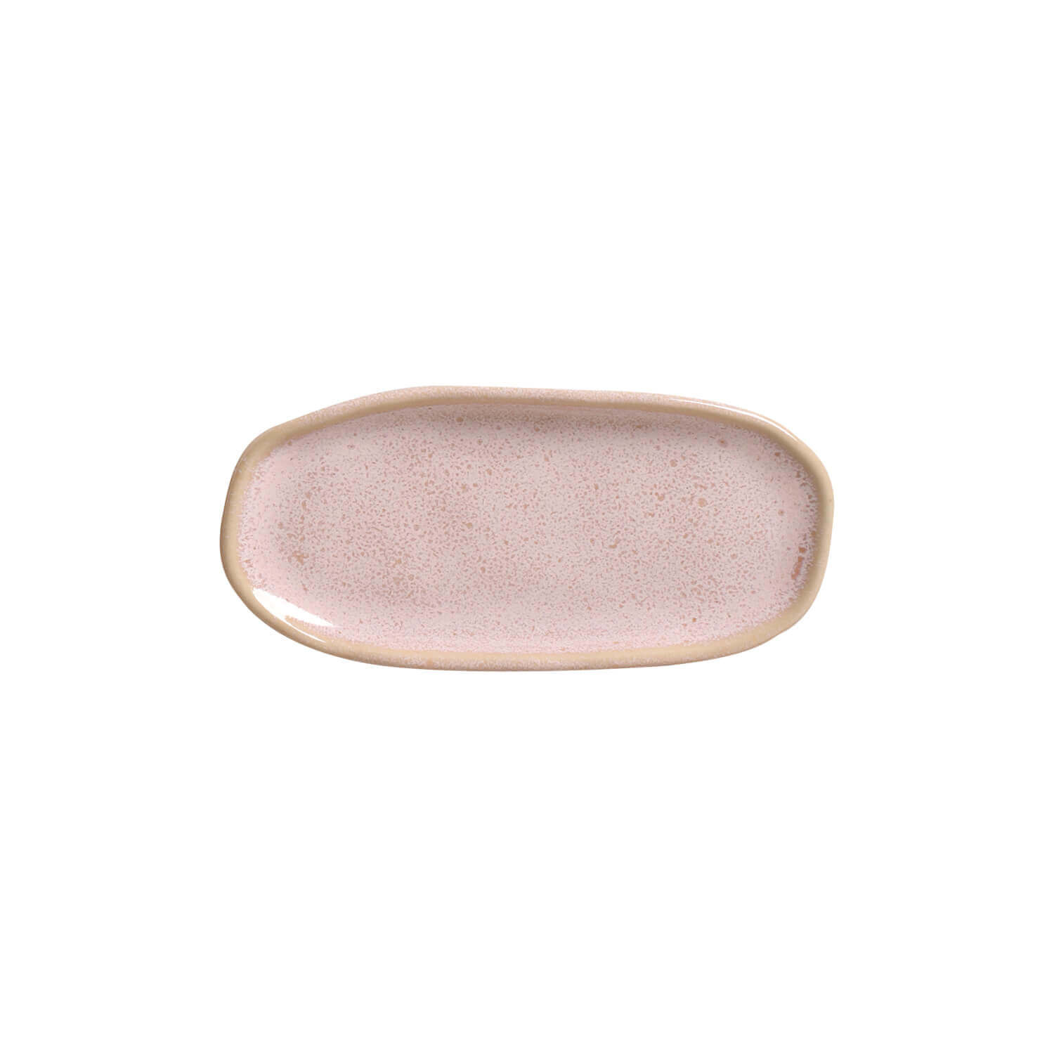 Organic  Oval Platter 16.5x8cm Litchi