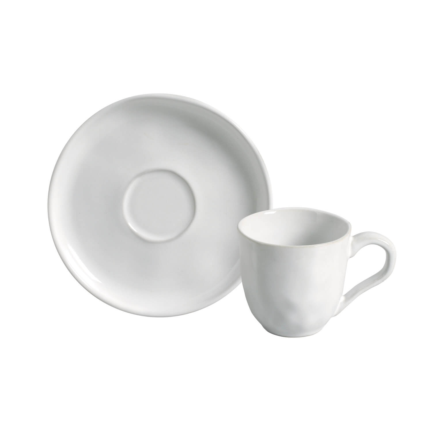 Bio Coffee Cup And Saucer 120ml New White