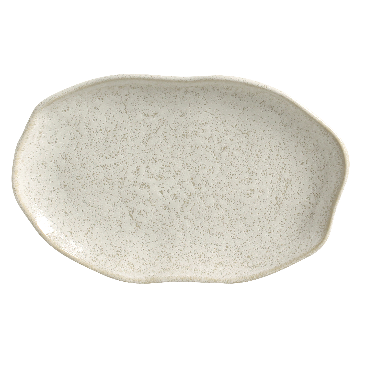Bio Oval Platter 30x20cm Vanilla