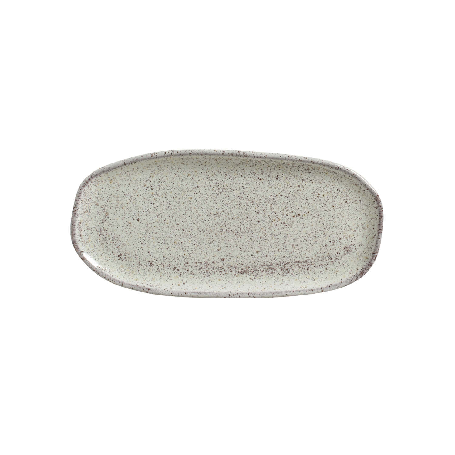 Organic  Oval Platter 23x11cm Pistache