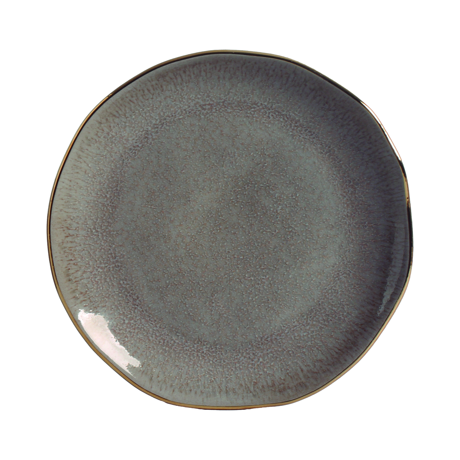 Organic Dessert / Salad Plate 19.5cm Shimeji Gold