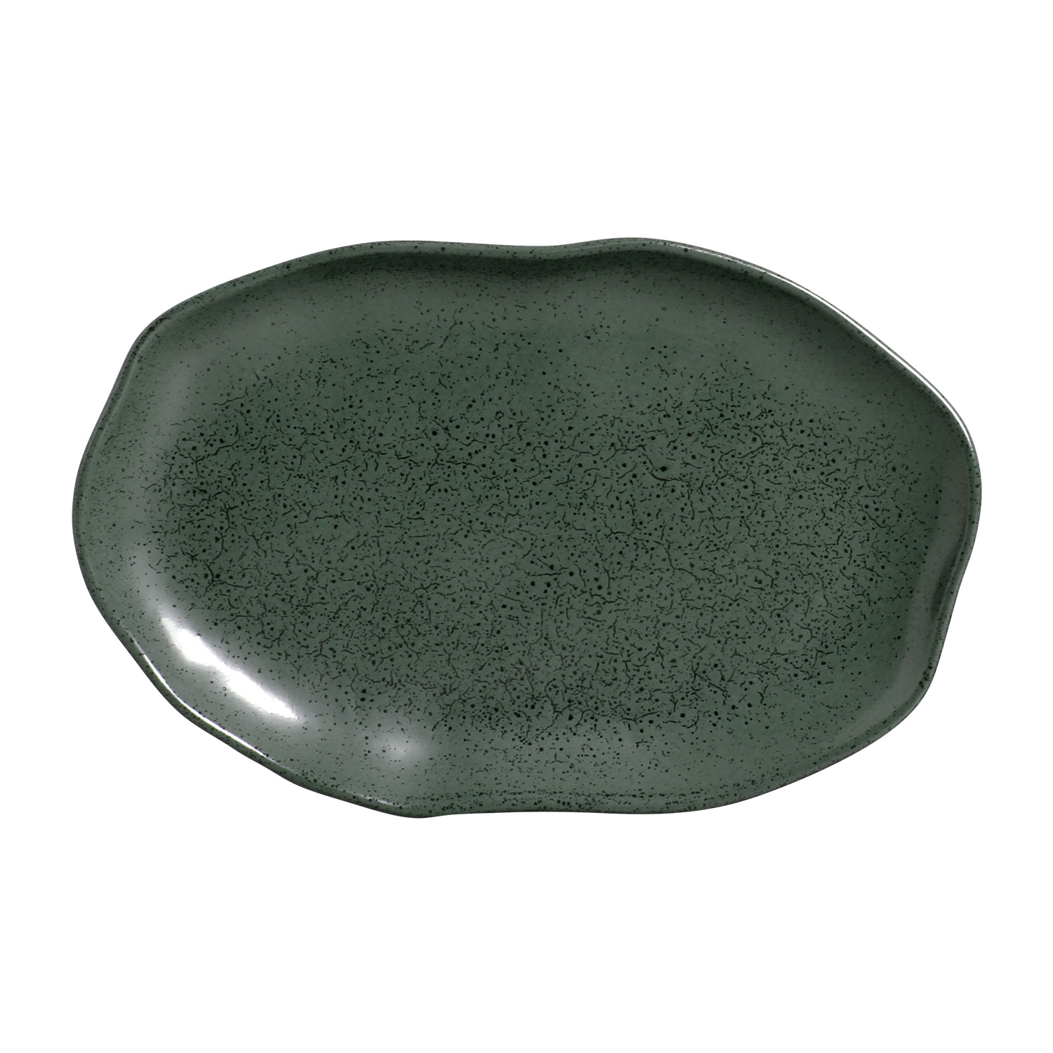Bio Oval Platter 30x20cm Greenery
