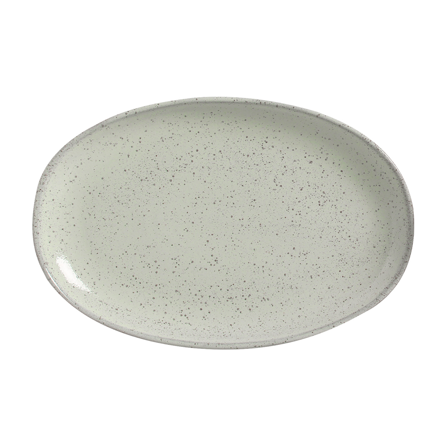 Organic  Oval Platter 30x20cm Pistache