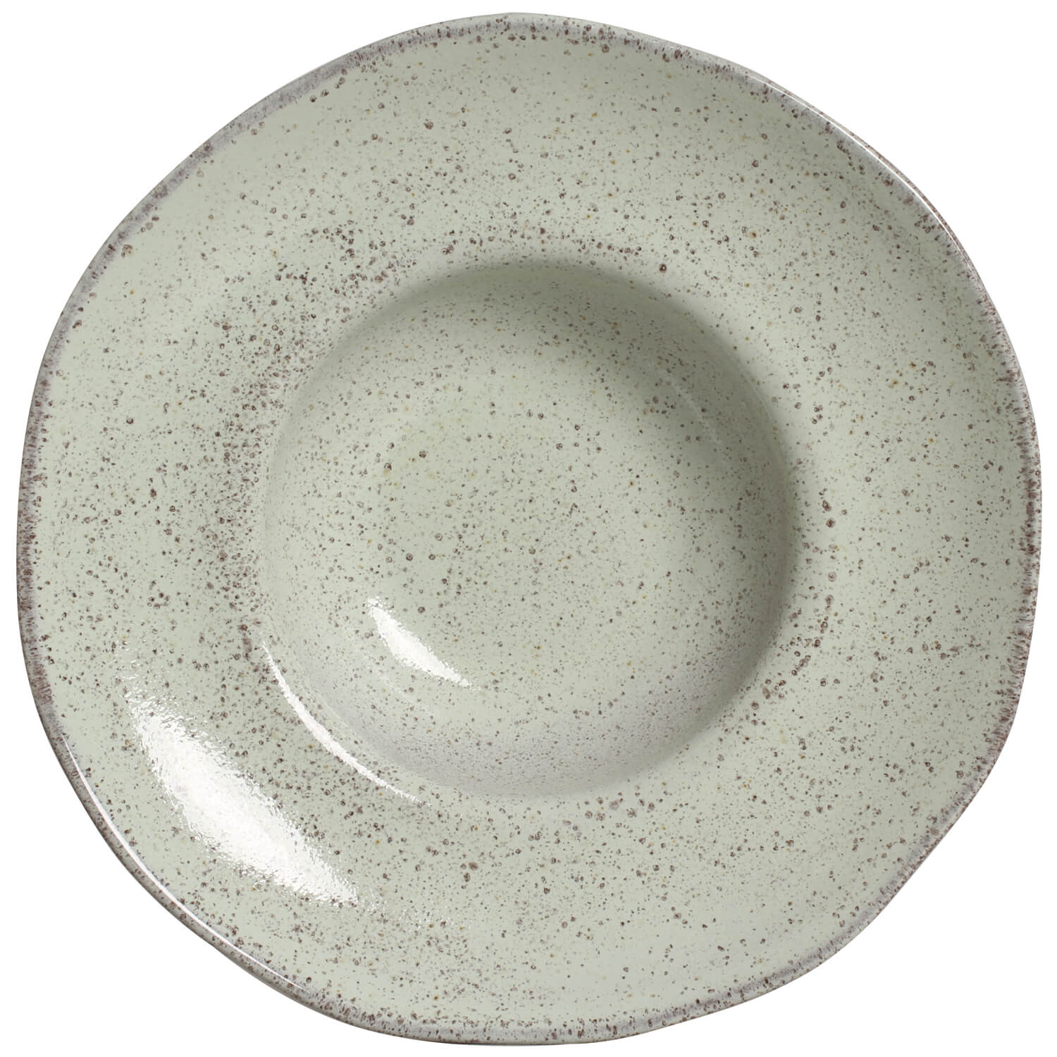 Organic Deep Rim Plate 28cm 450ml Pistache
