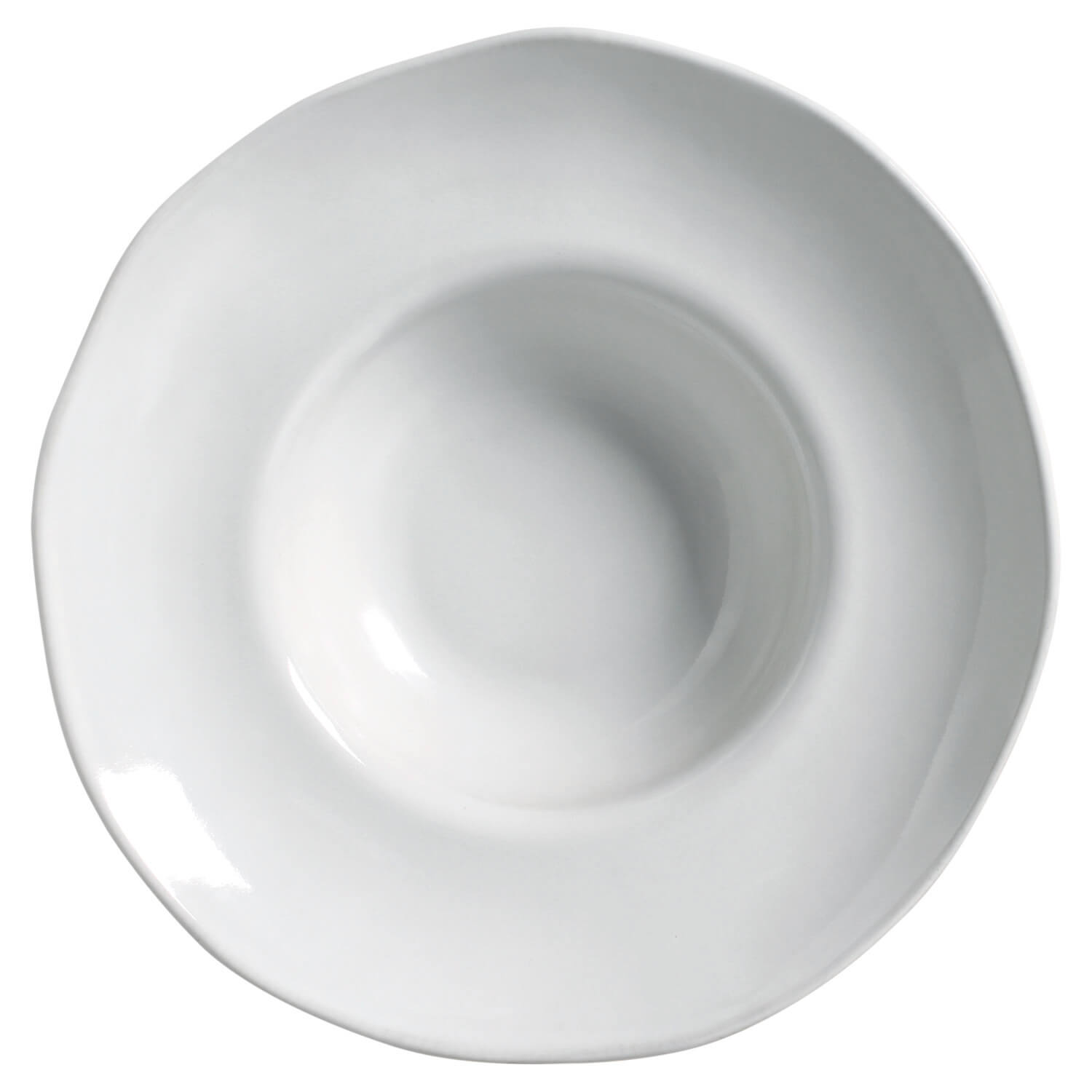 Organic Deep Rim Plate 28cm 450ml New White