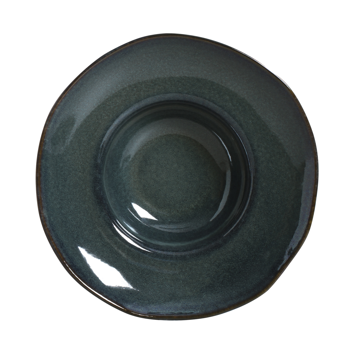Organic Deep Rim Plate 25cm 266ml Oceano