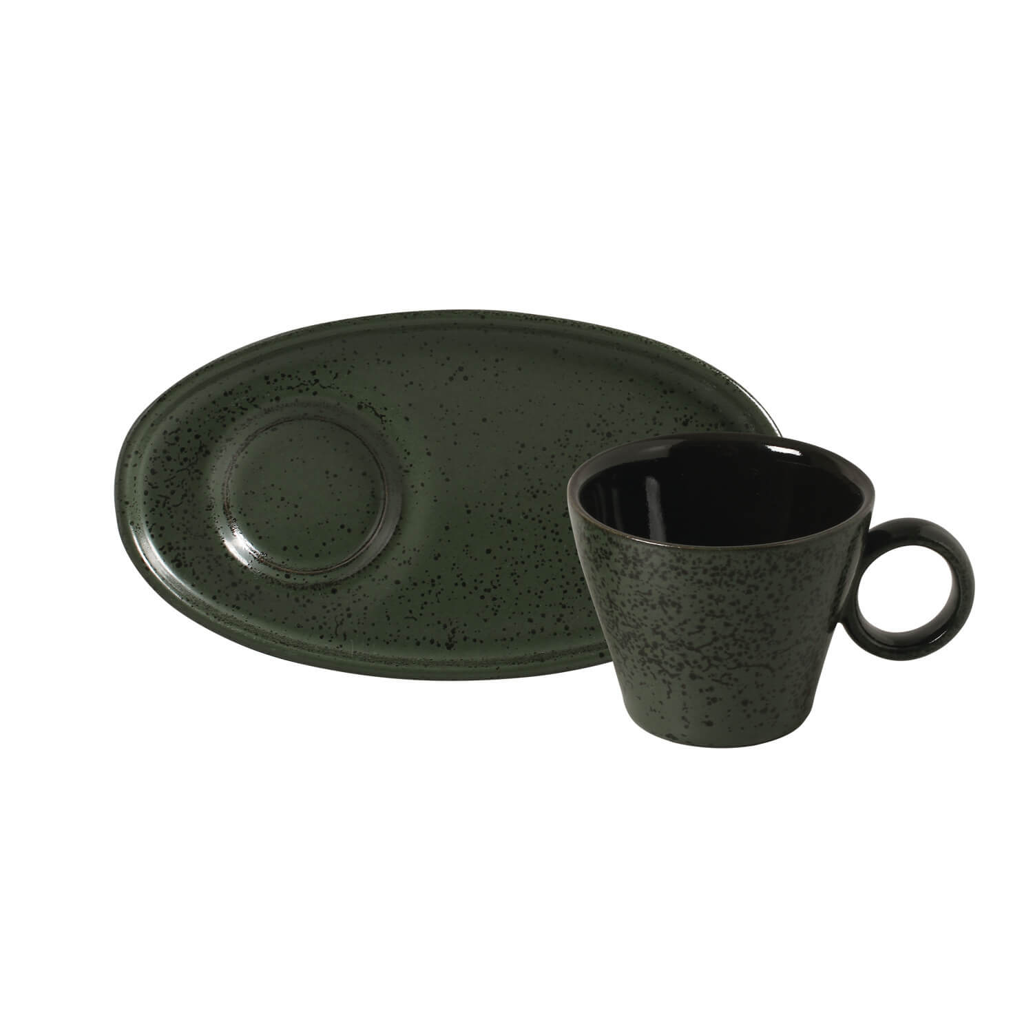 Neo Coffee Cup And Saucer 110ml Greenery