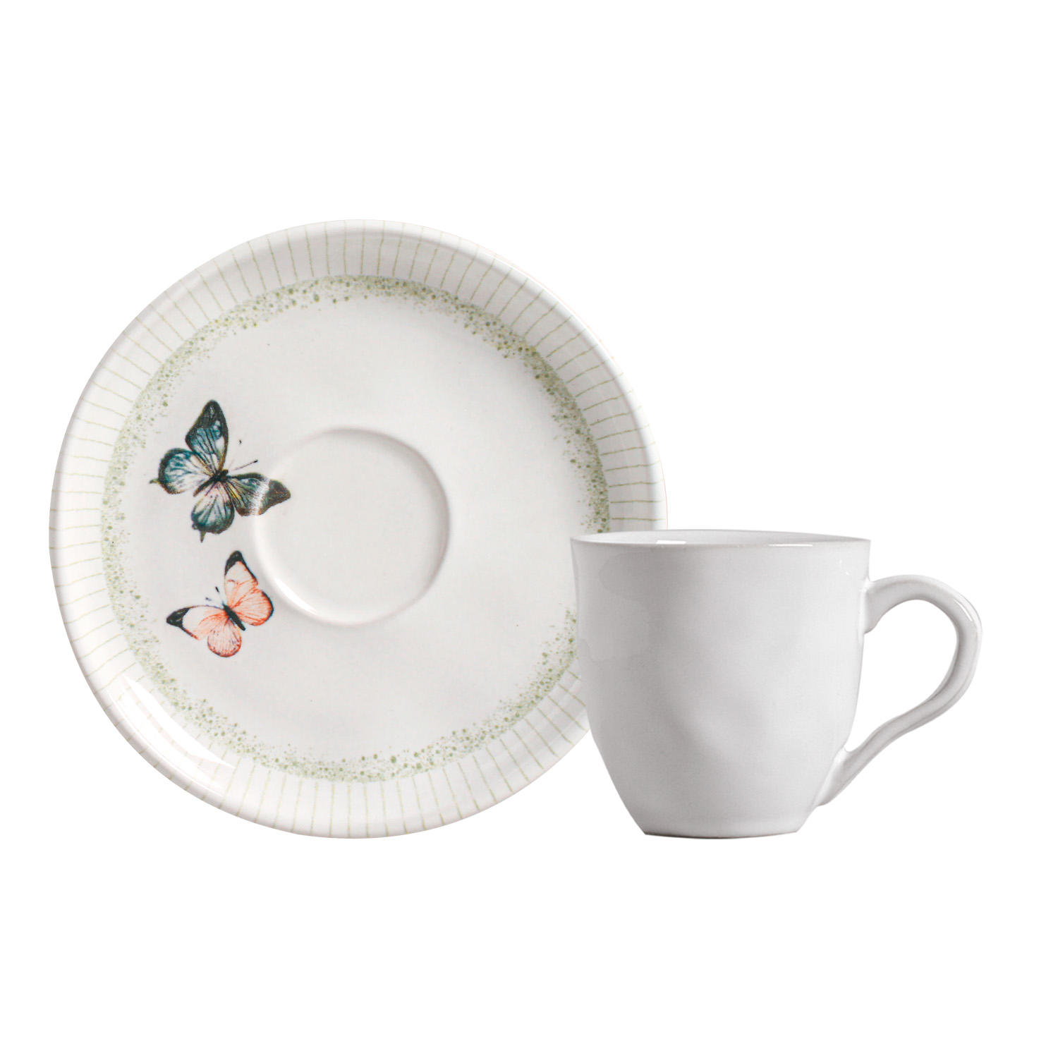 Bio Coffee Cup And Saucer 120ml Refúgio