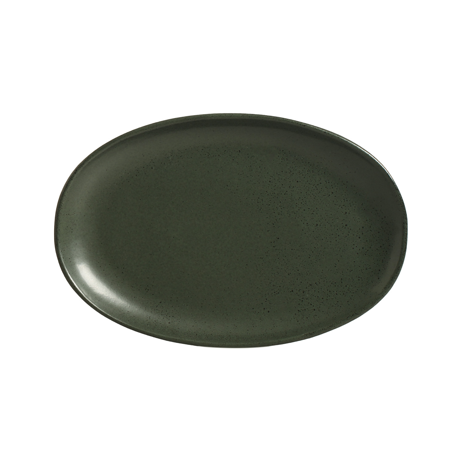 Organic  Oval Platter 30x20cm Greenery