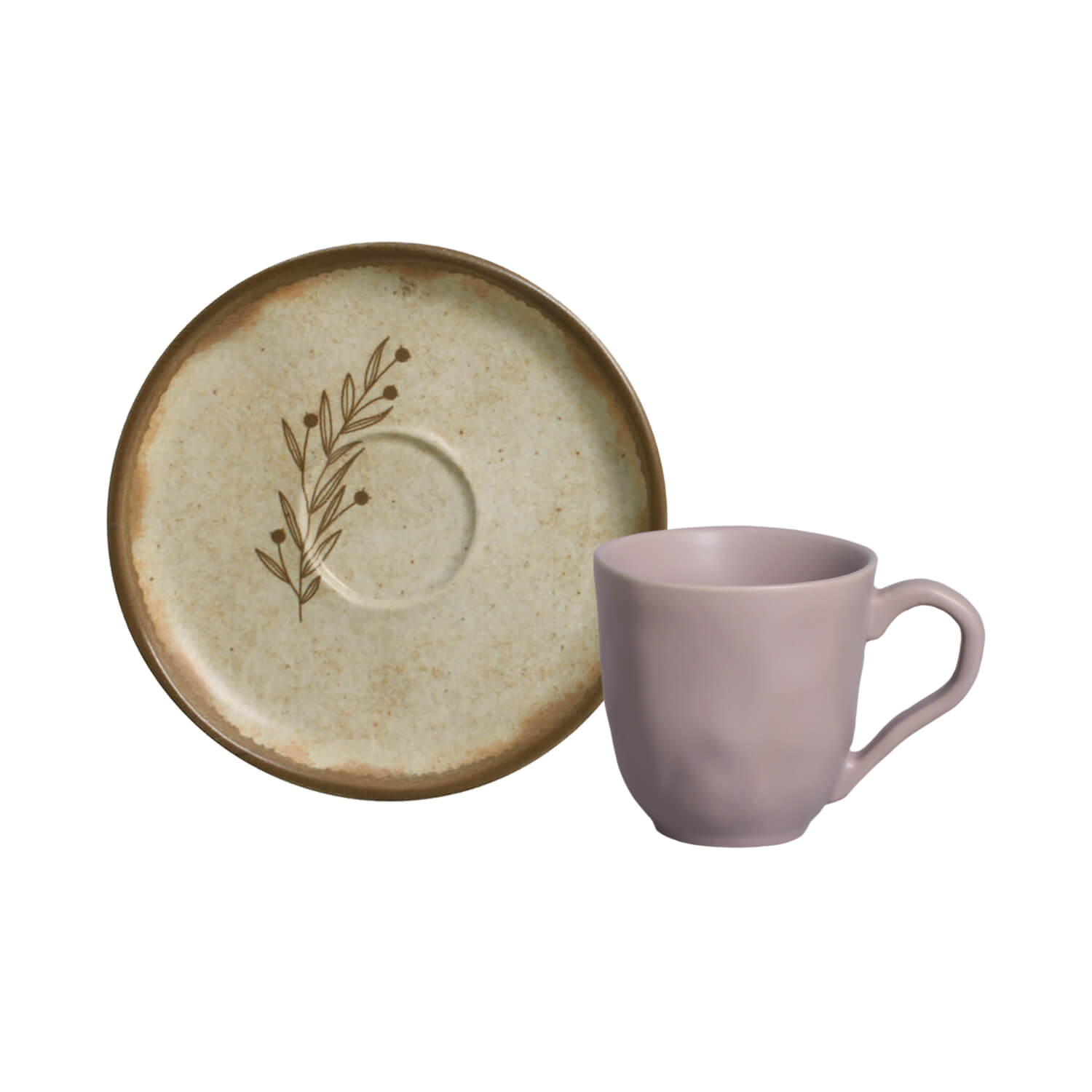 Bio Coffee Cup And Saucer 120ml Nativa