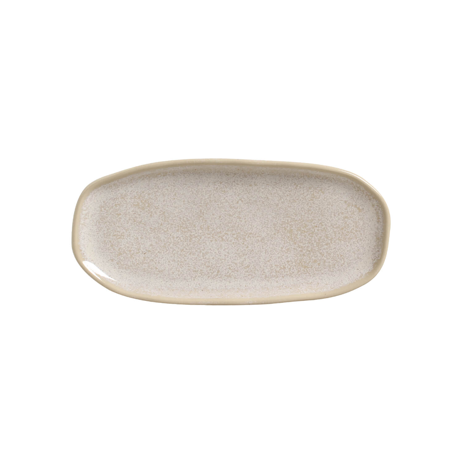 Organic  Oval Platter 23x11cm Latte