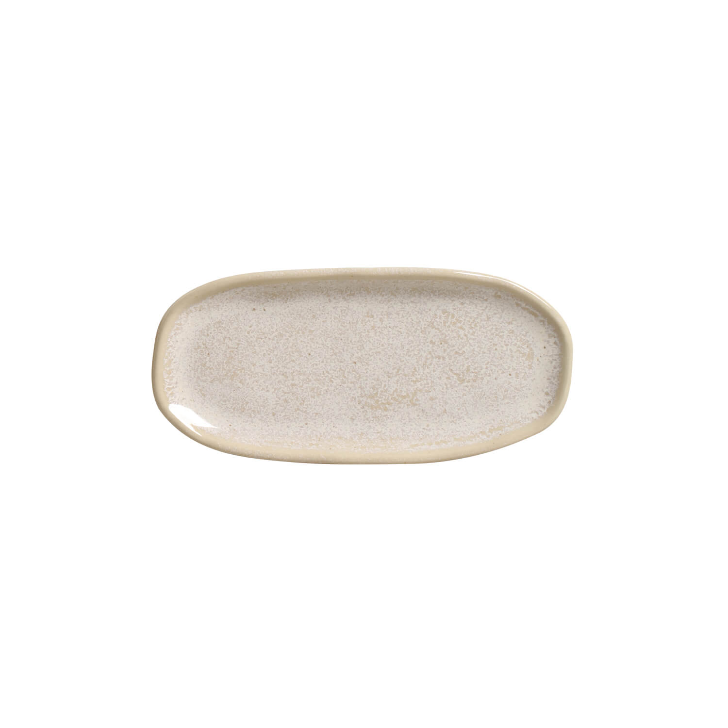 Organic  Oval Platter 16.5x8cm Latte