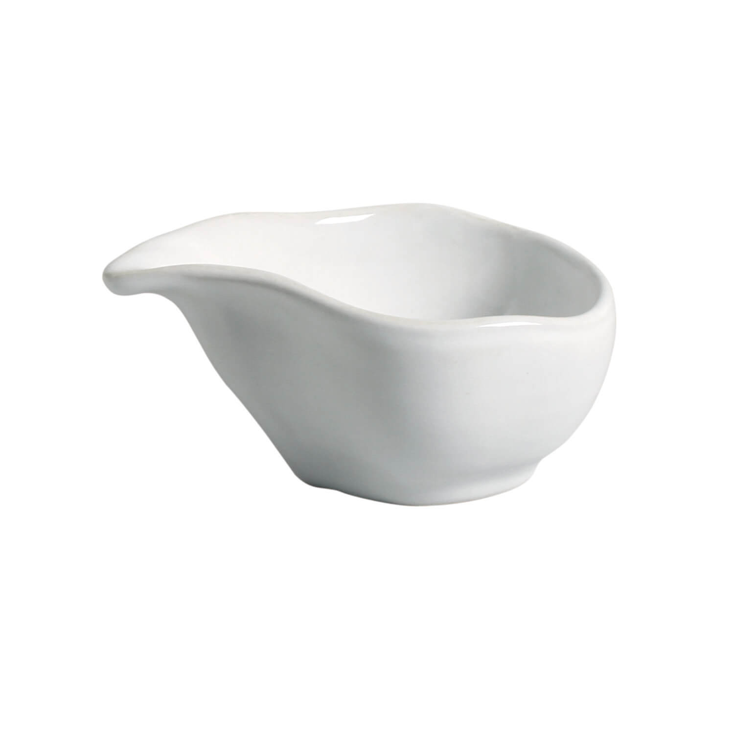 Organic Sauce Boat 8cm 40ml New White