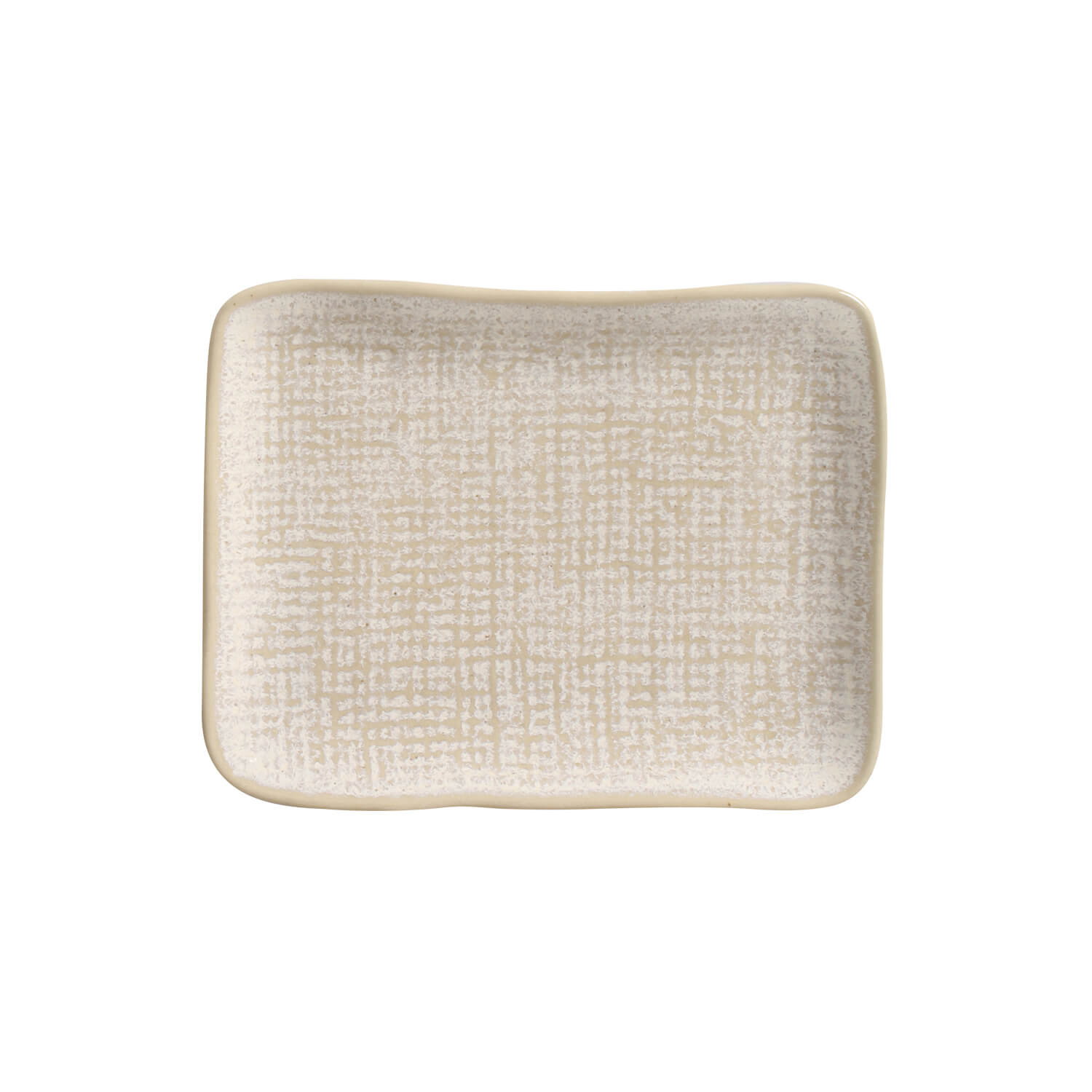 Juta Rectangular Platter 18x14cm Latte