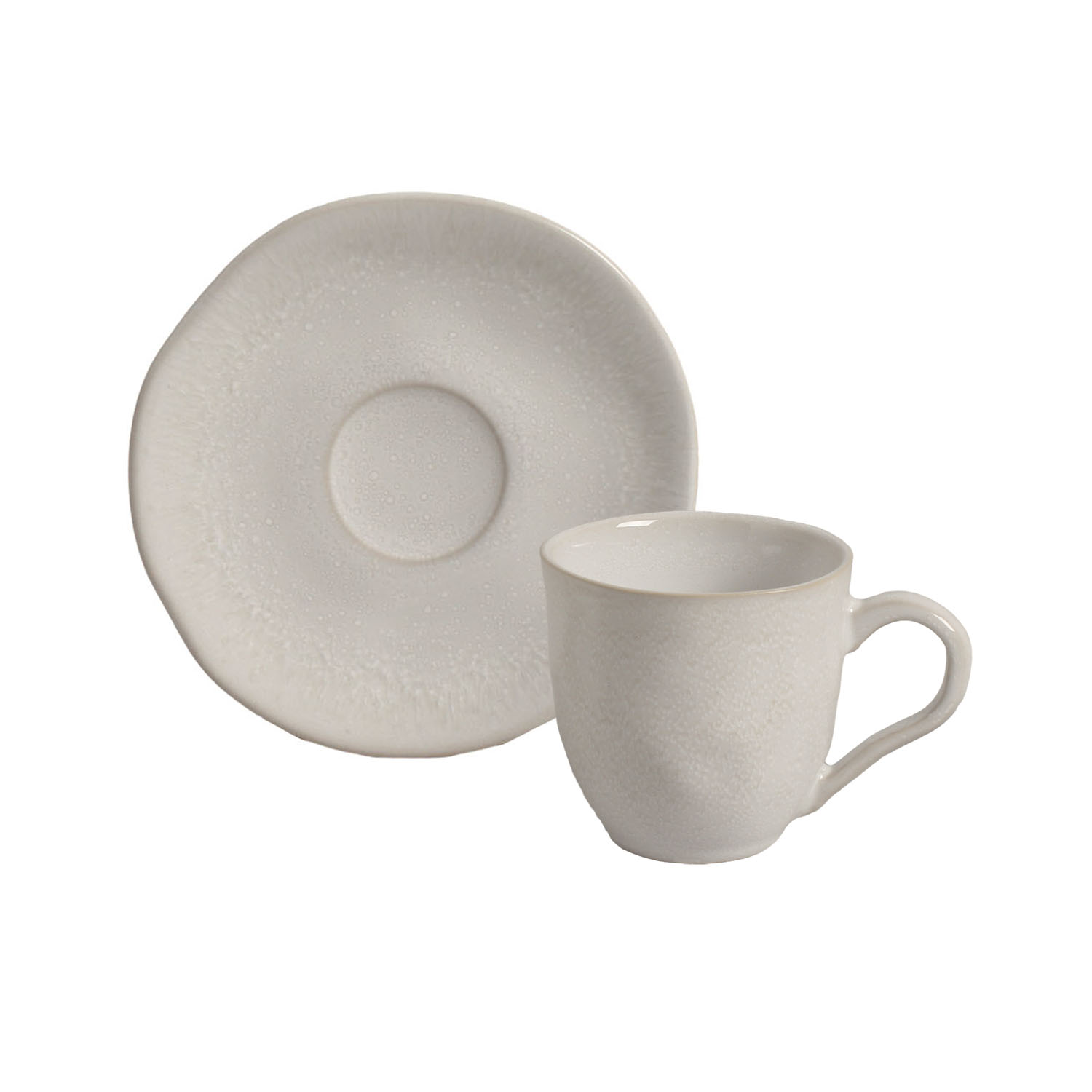 Organic Coffee Cup And Saucer 120ml Lua